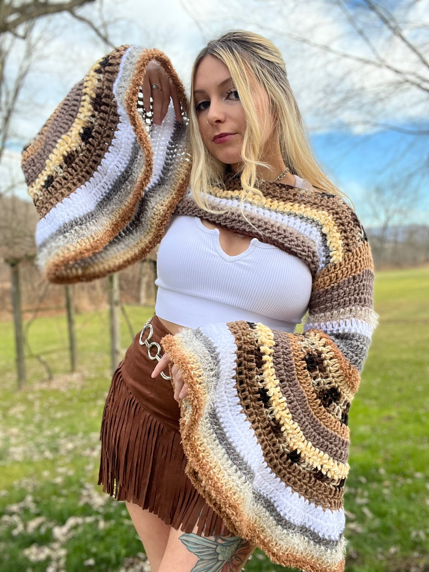 XS/S Bell Sleeve Shrug