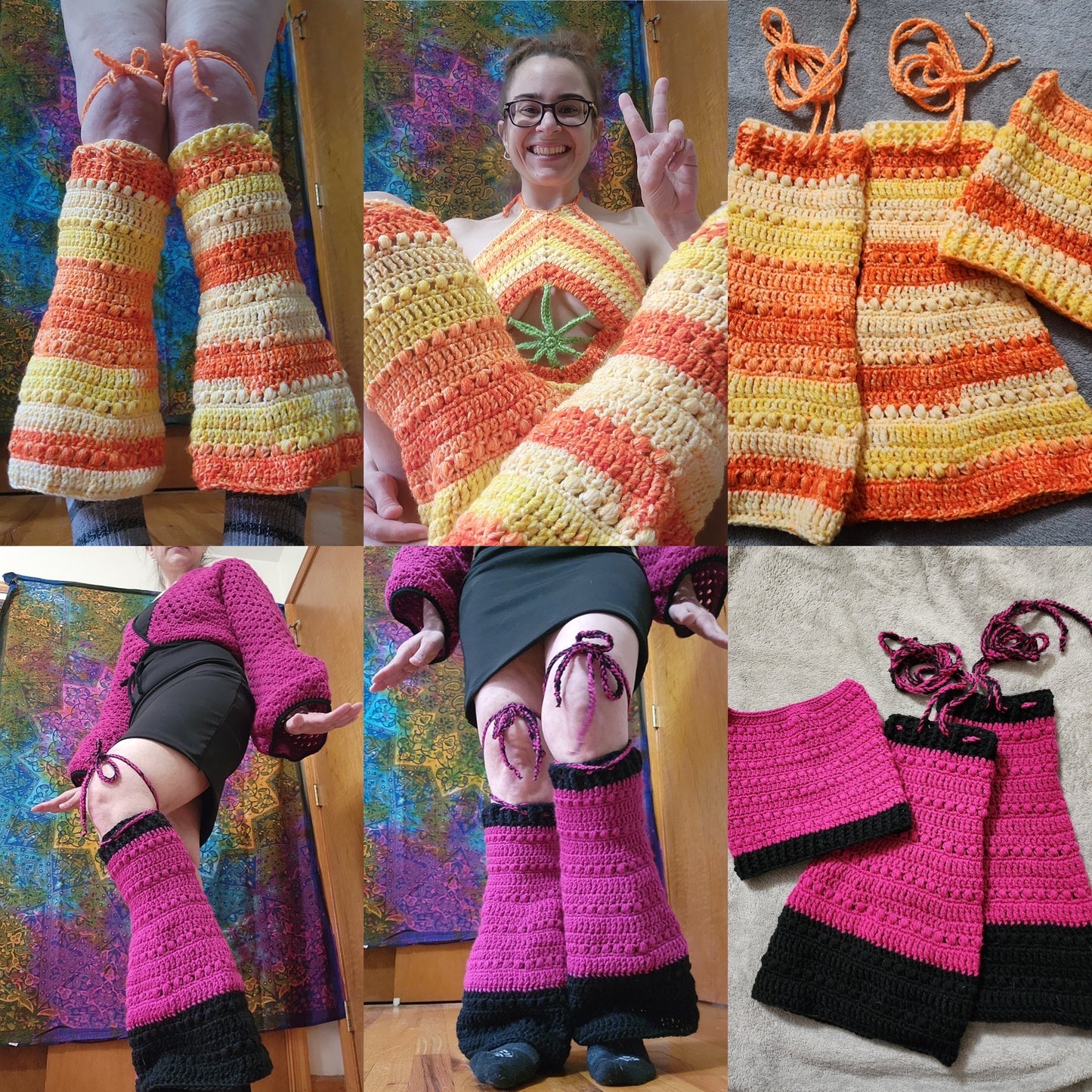 Solar Flares - Leg Warmer Pattern