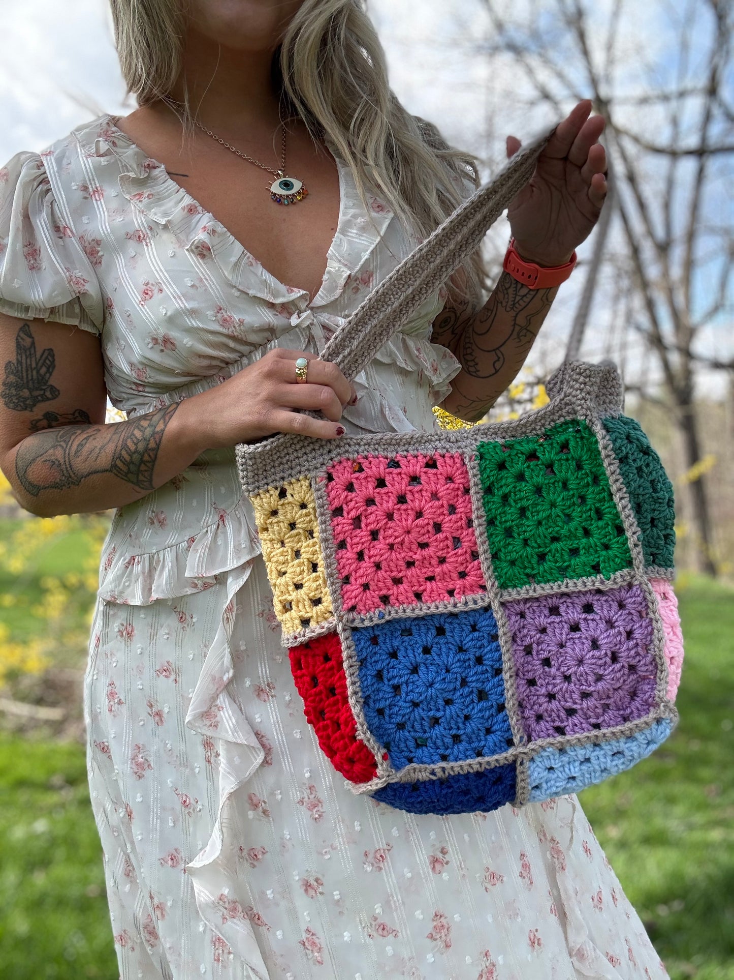 Patchwork Purse with Liner