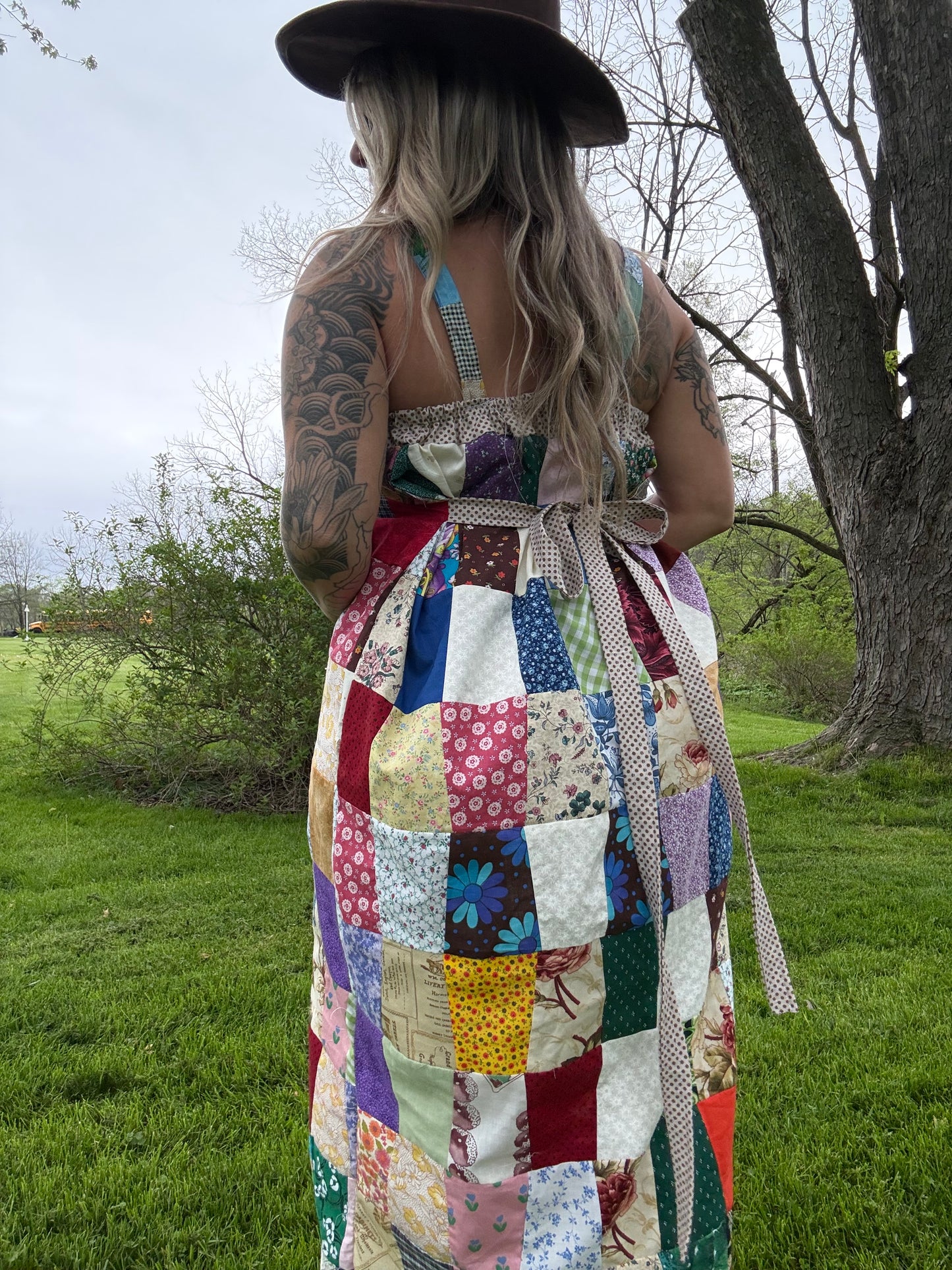 M/L OOAK Patchwork Dress