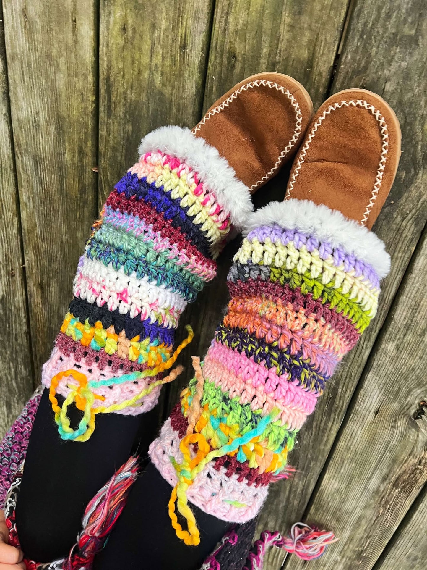 Flared Leg Warmers Pattern - Beginner Friendly