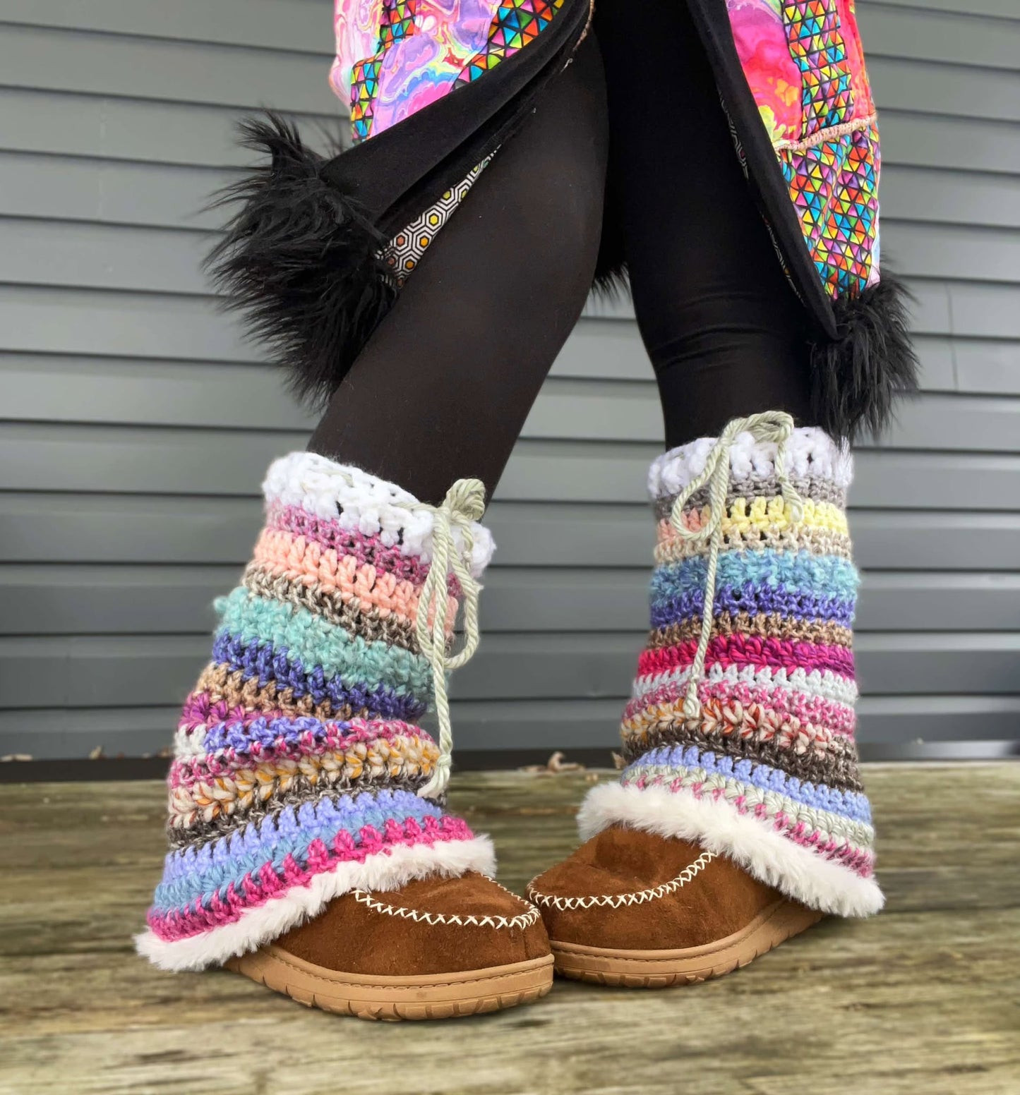 Flared Leg Warmers Pattern - Beginner Friendly