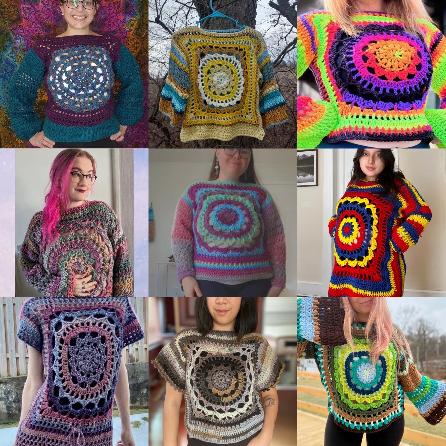 Mandala Effect Sweater Pattern