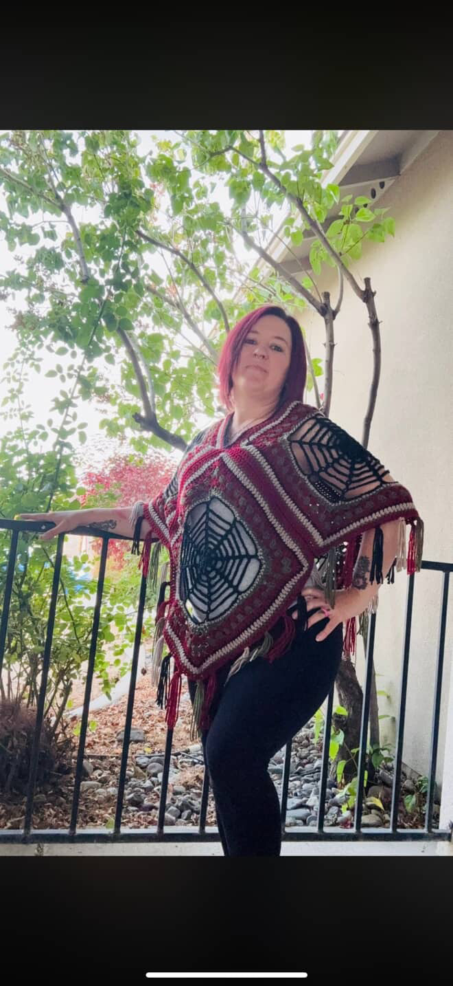 Spiderweb Poncho Pattern