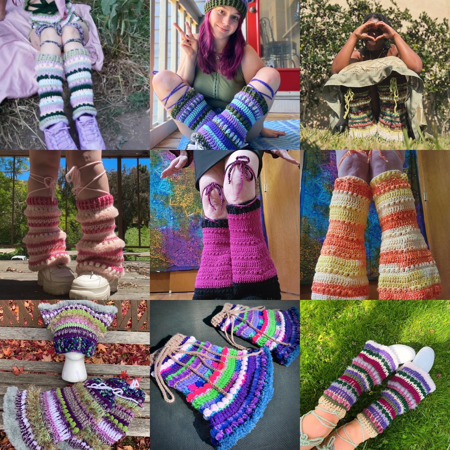 Solar Flares - Leg Warmer Pattern