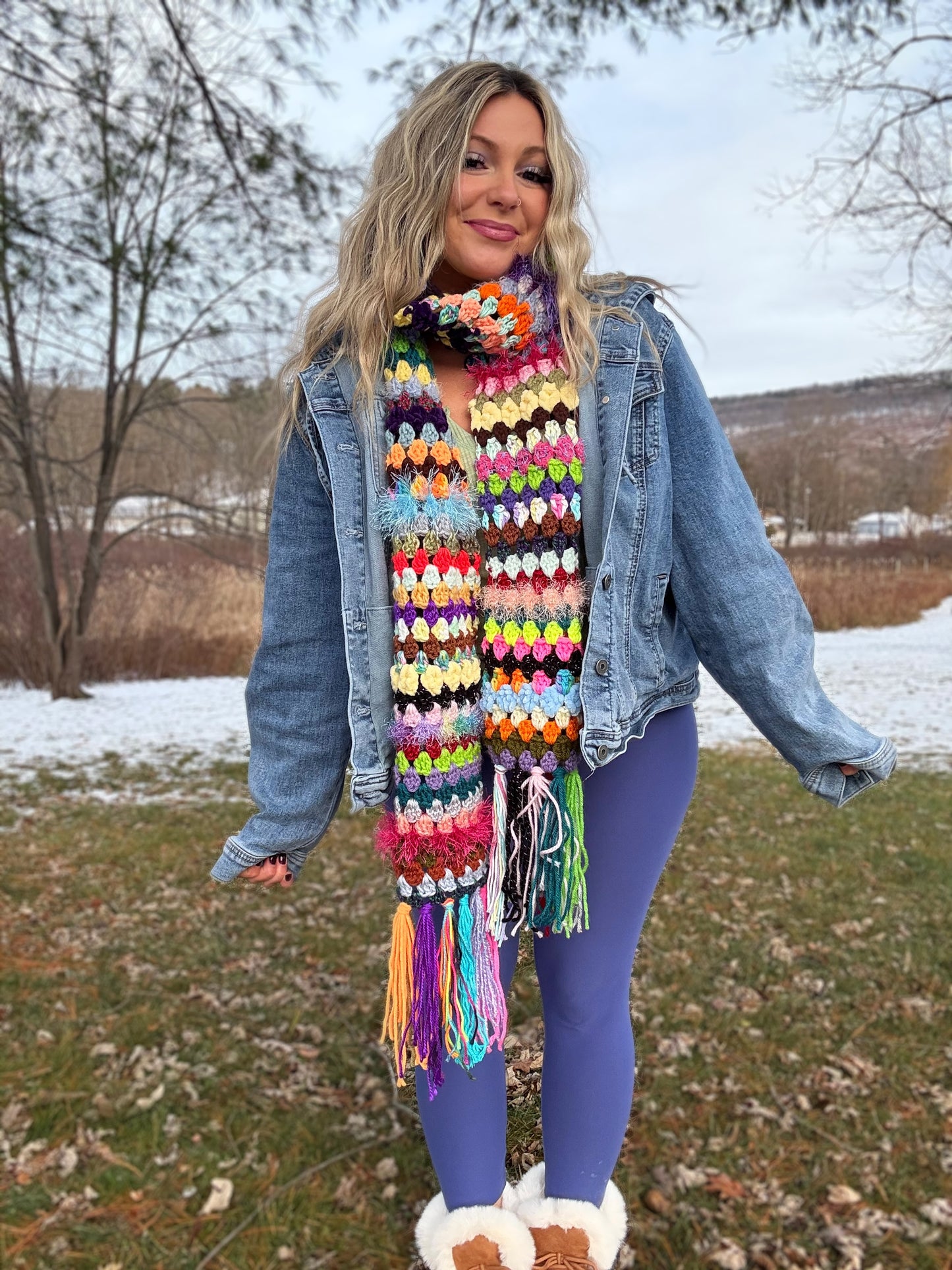 Made to Order Scrap Scarf (7-9 feet, 2-4 weeks)
