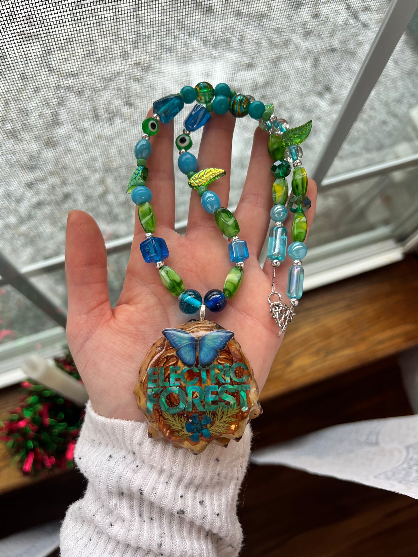 Electric Forest Pinecone Necklace 20-23”