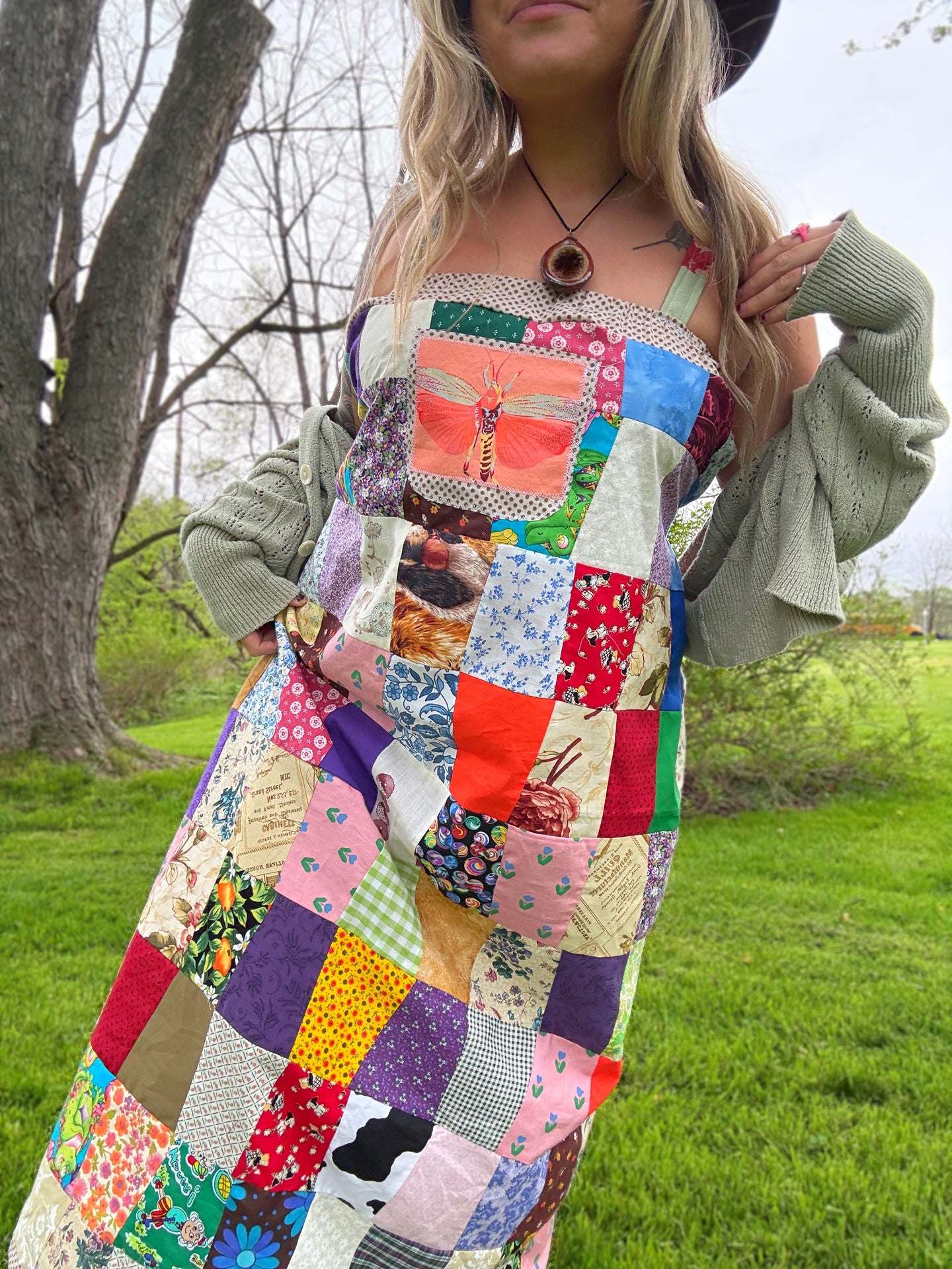 M/L OOAK Patchwork Dress