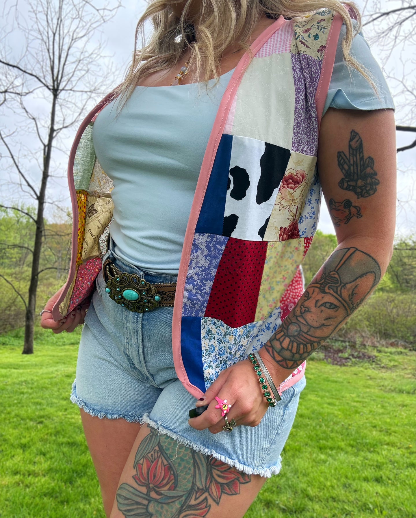 XS/S Patchwork Vest (Not Lined)