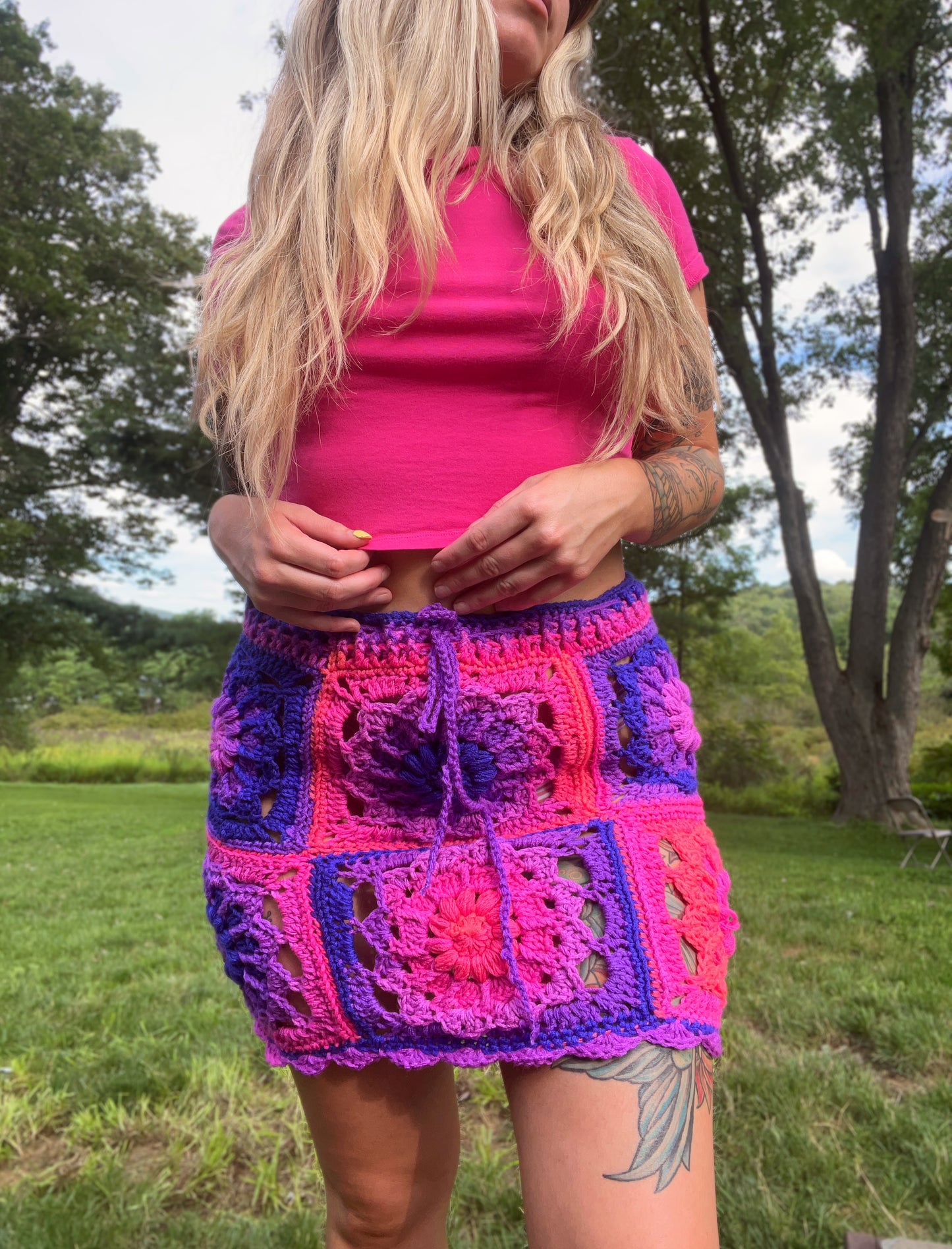 M/L Dahlia Flower Skirt