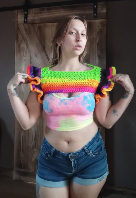 The Fairy Flare Shrug Pattern (Short & Long Sleeve)