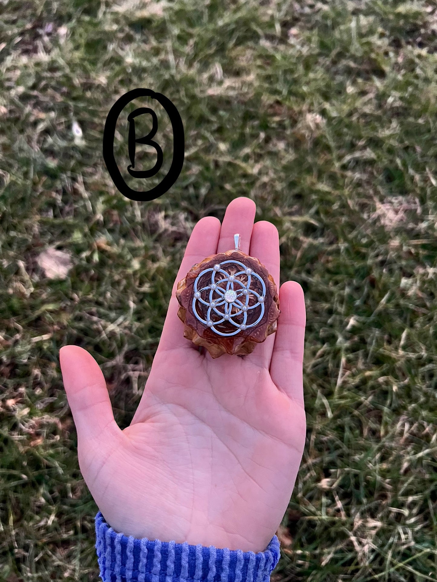 Geometric Pinecone Pendants