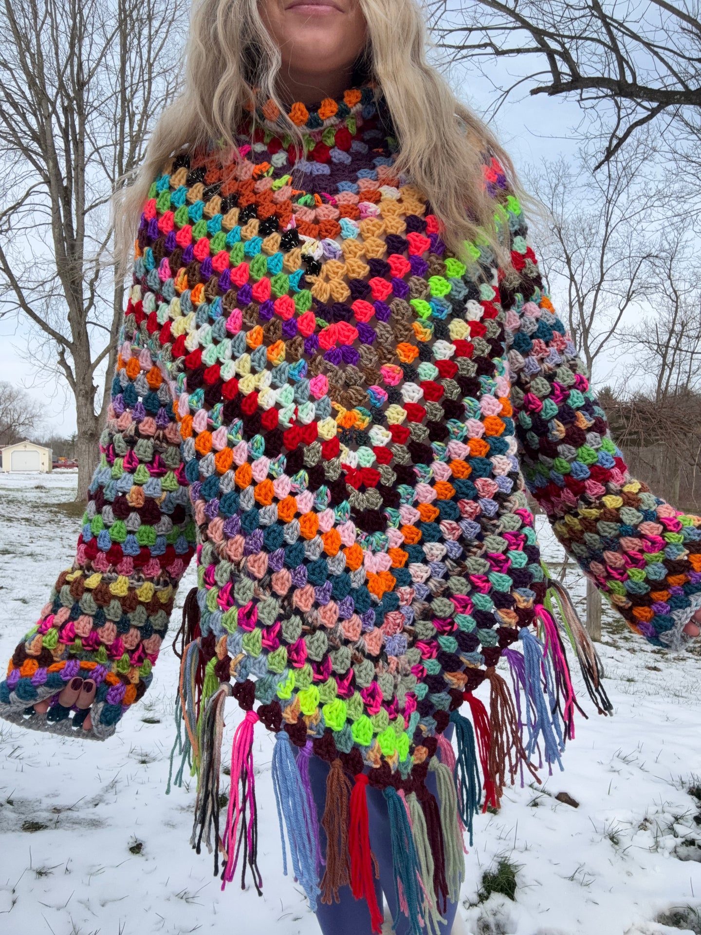 Top Down Poncho Sweater Pattern