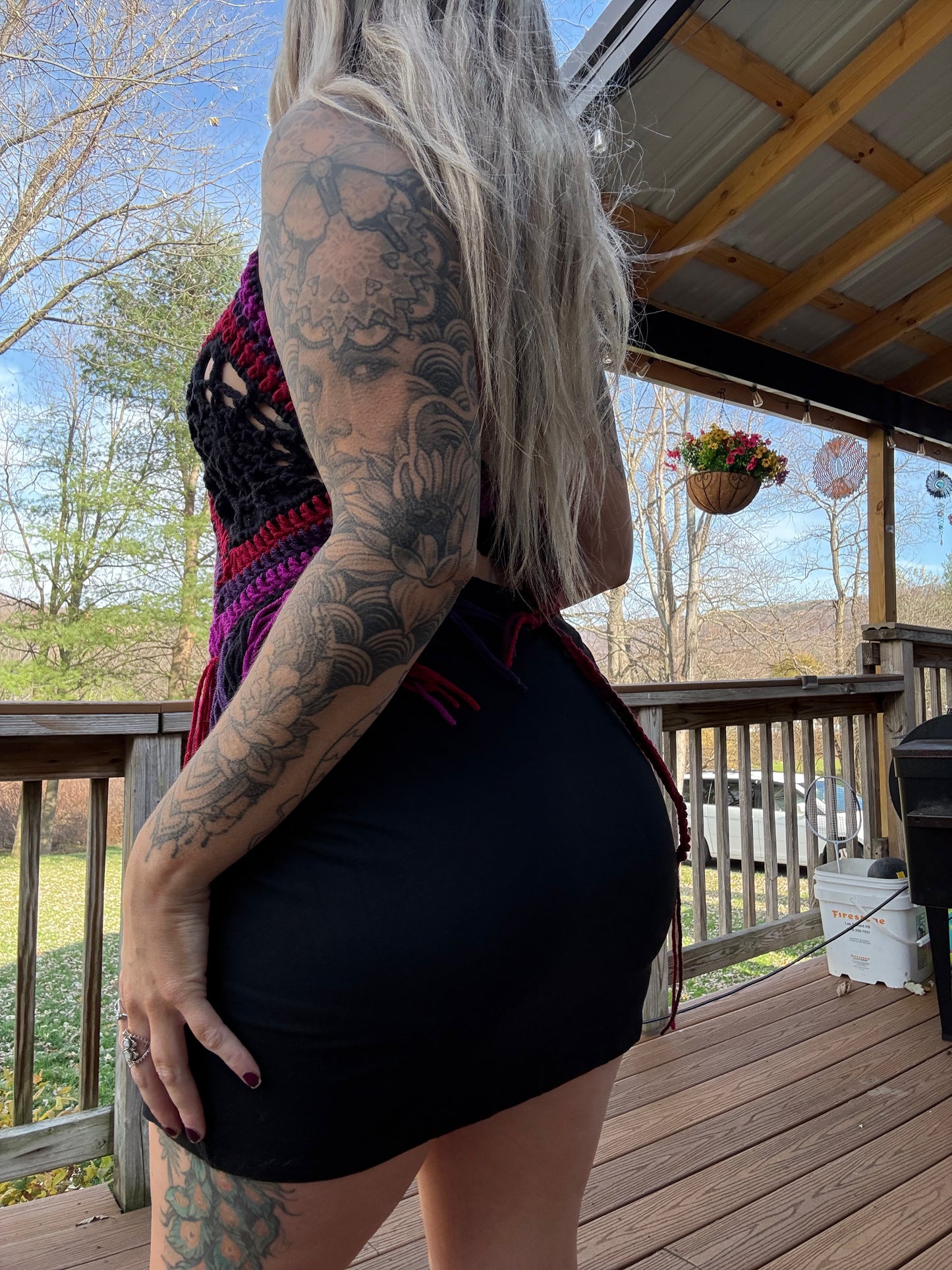 L/2XL Spider Web Top