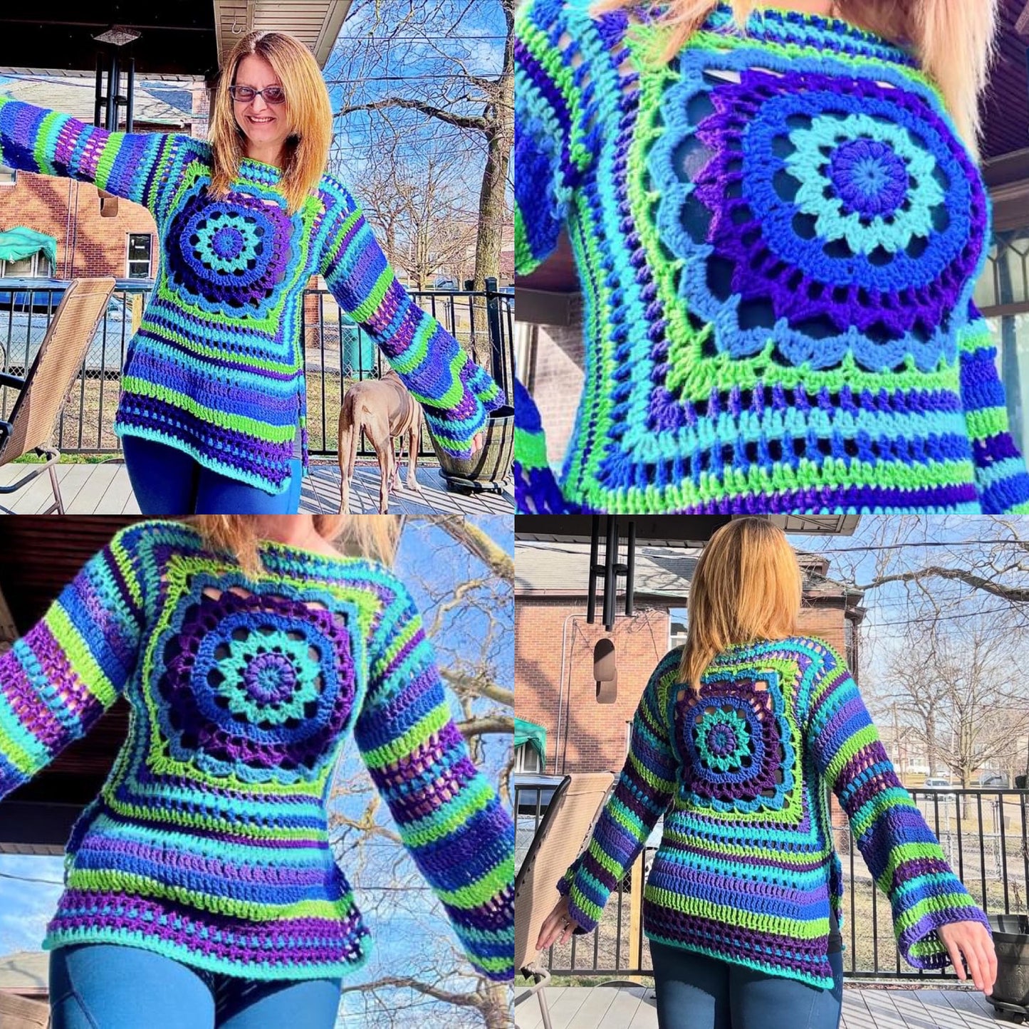 Mandala Effect Sweater Pattern