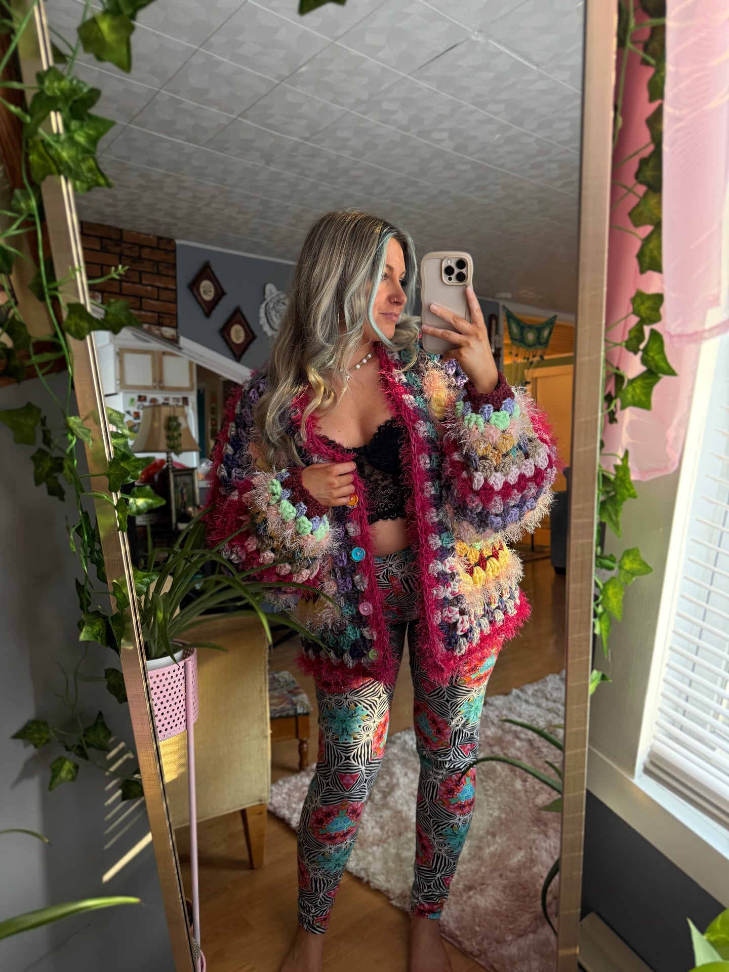 Oversized Chunky Scrap Cardi