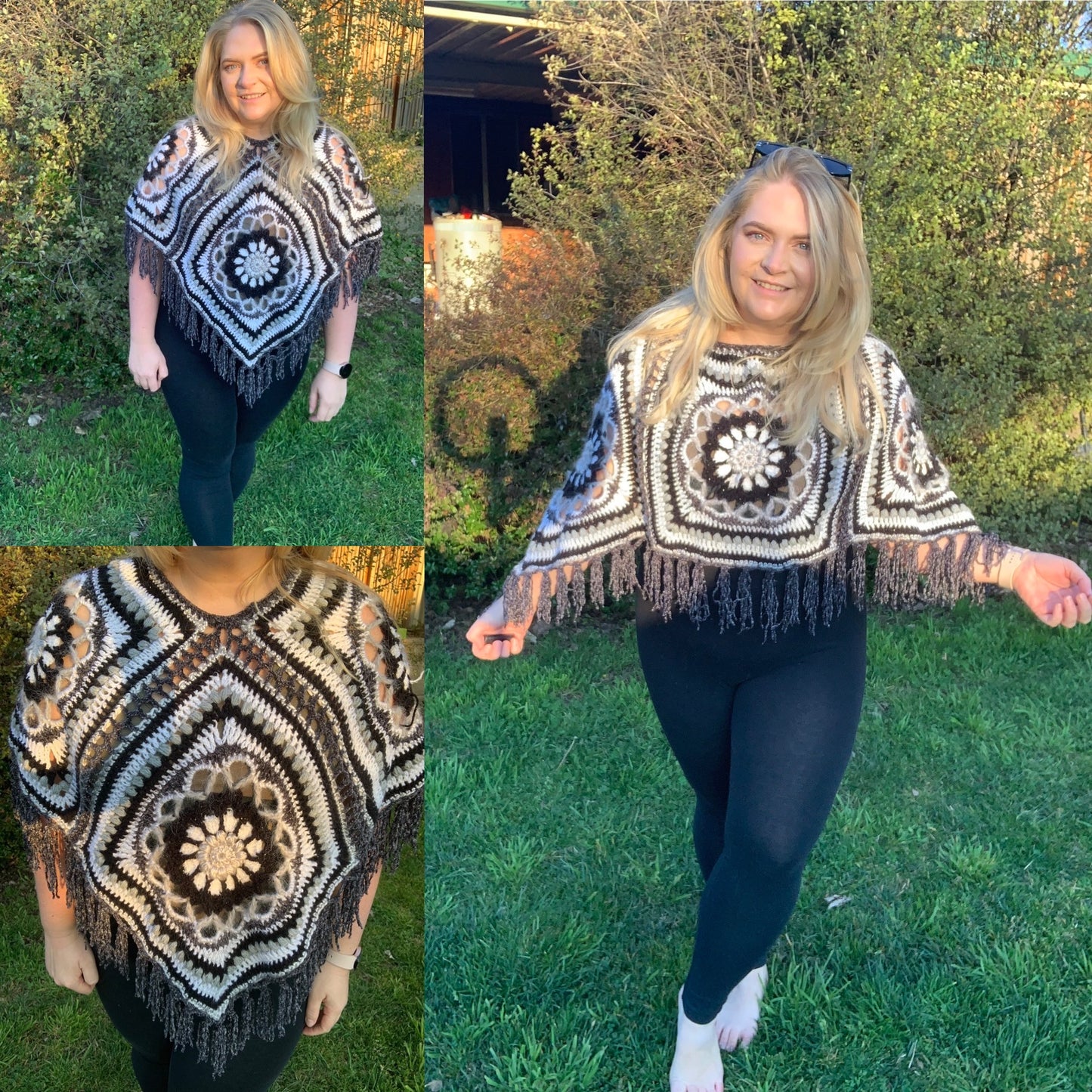 The Queen of Pentacles Poncho Pattern