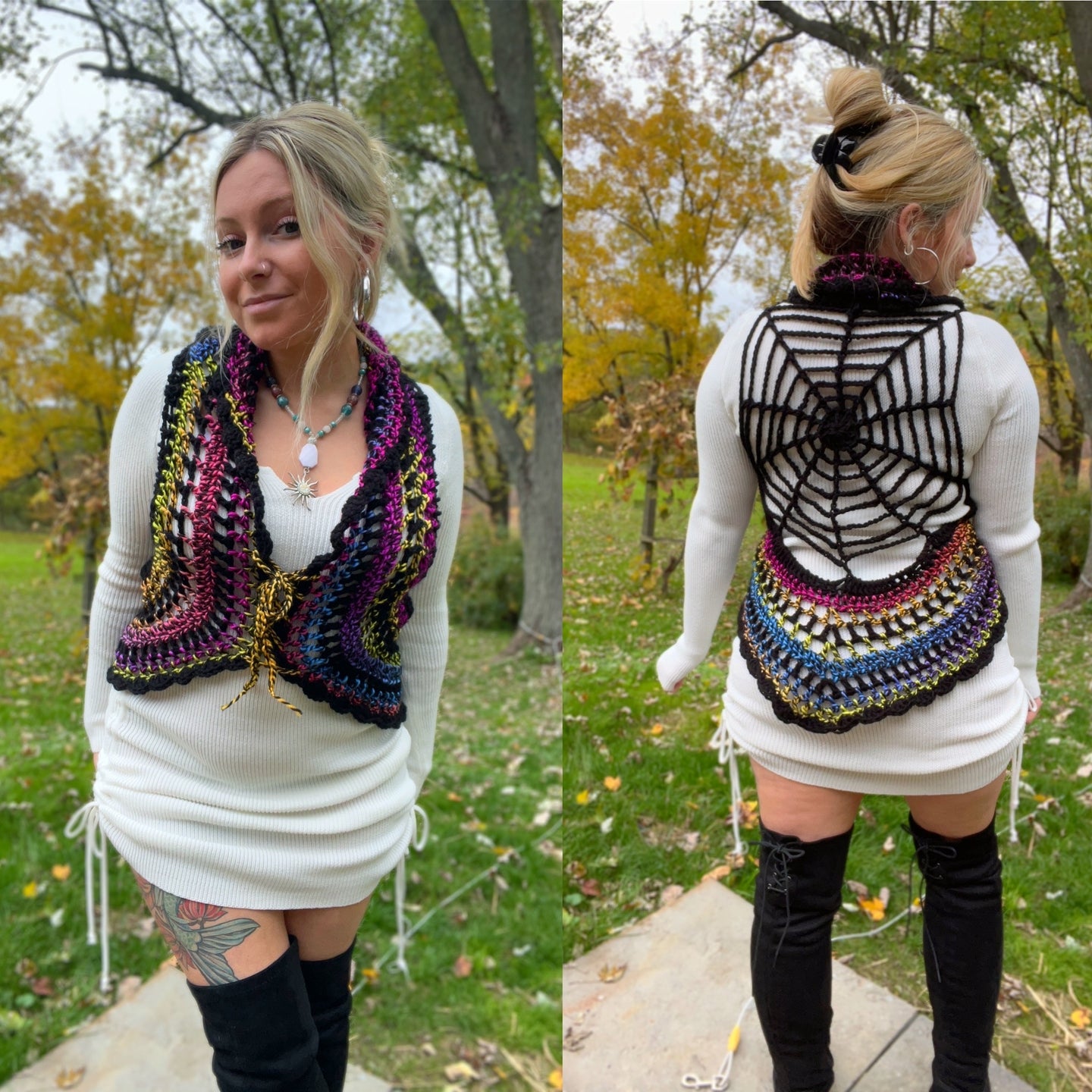 Spider Web Vest - Medium