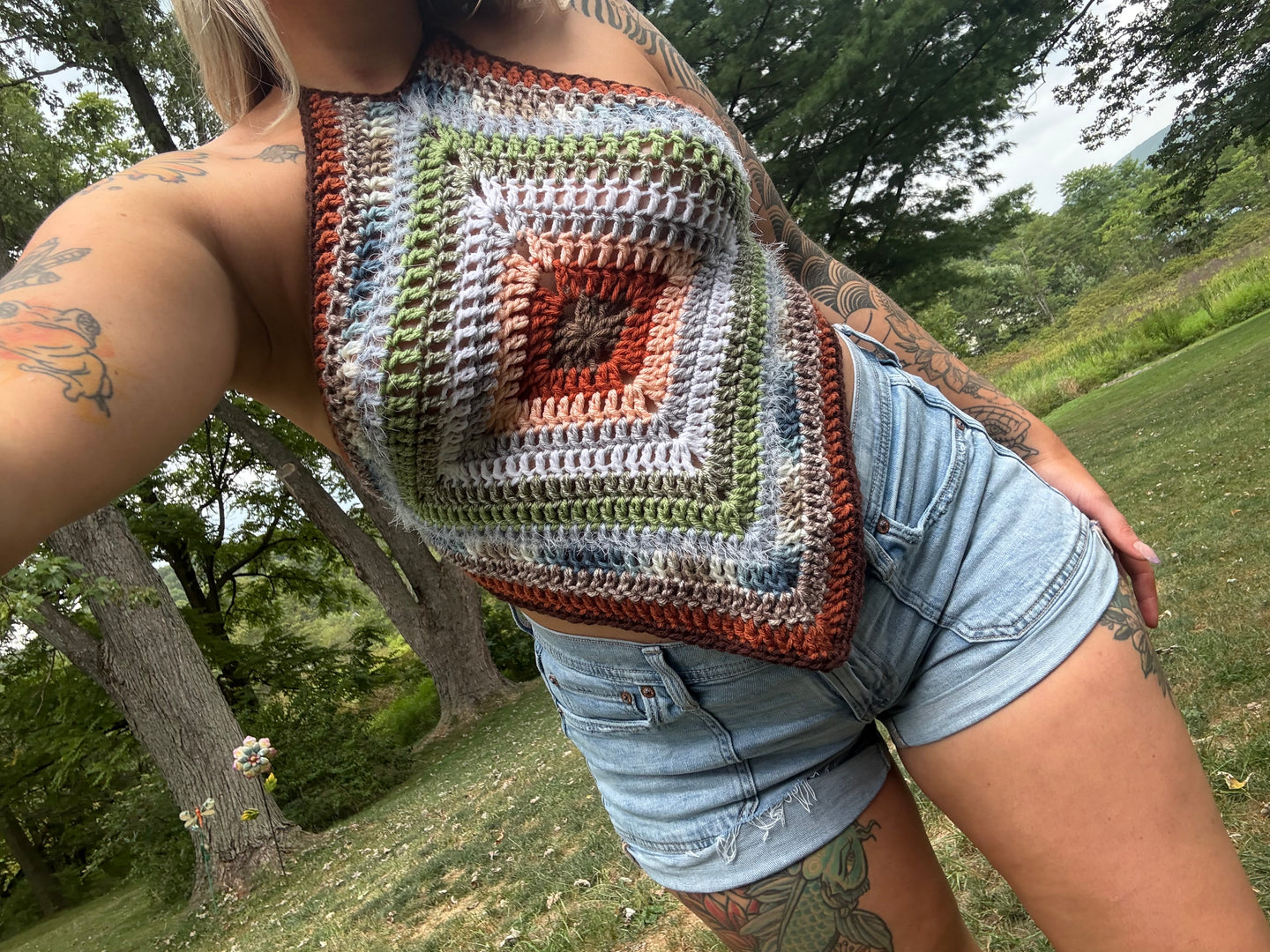 Backless Diamond Top (XS-M)