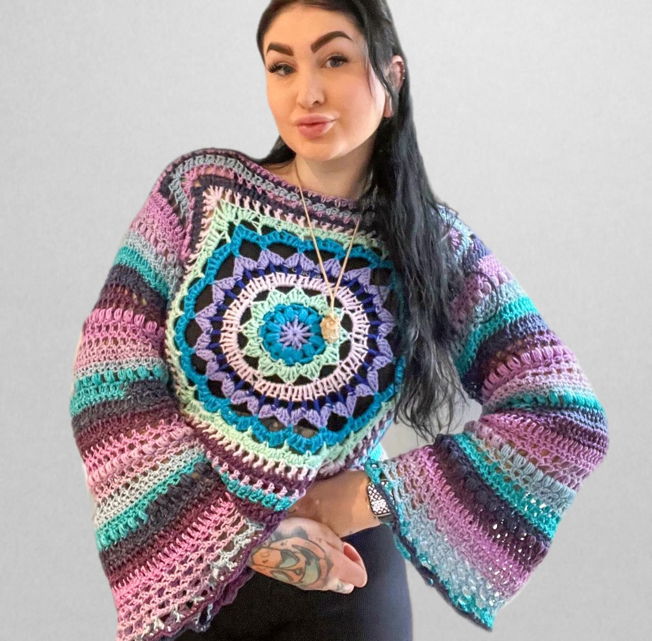 Mandala Effect Sweater Pattern