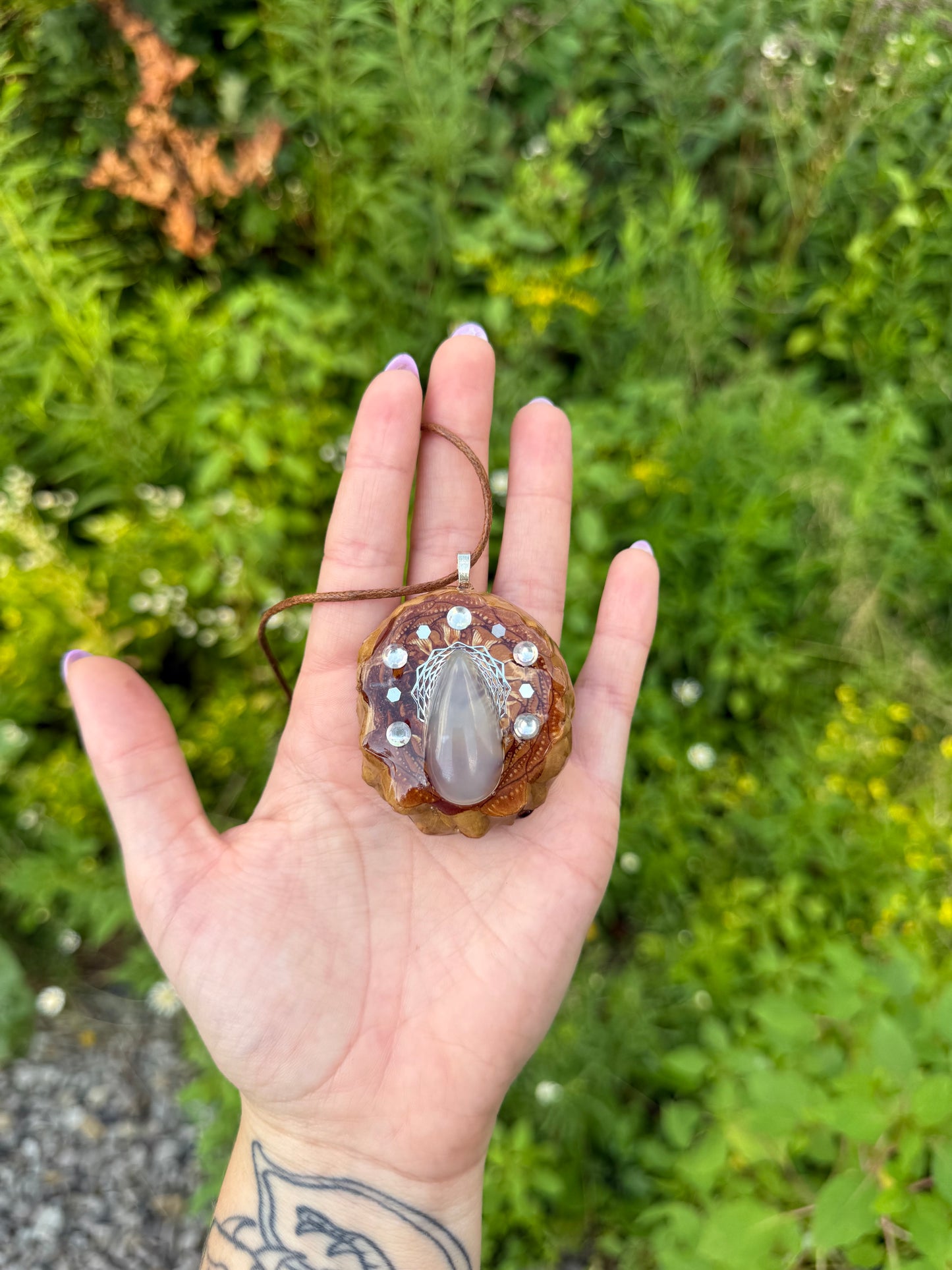 Sacred Geometry Pinecone Pendant