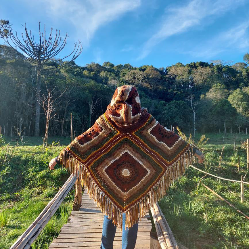 The Queen of Pentacles Poncho Pattern