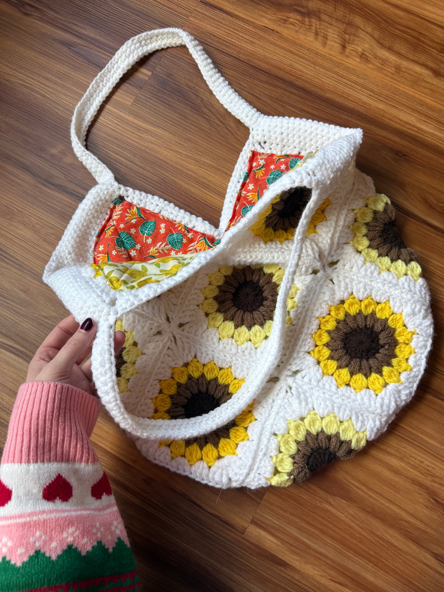 Custom Sunflower Purse (Lined)
