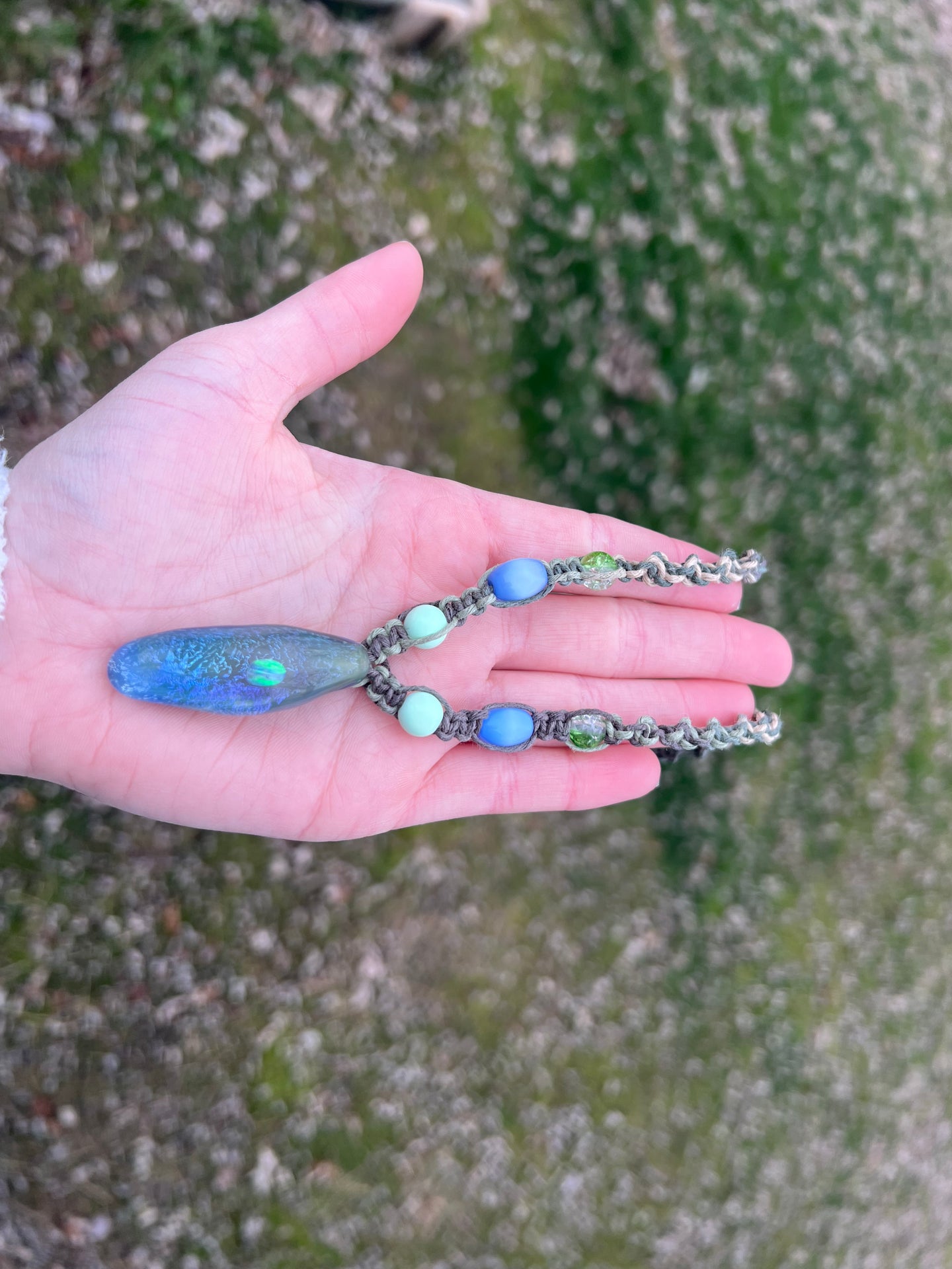 Trippy Hemp Necklace