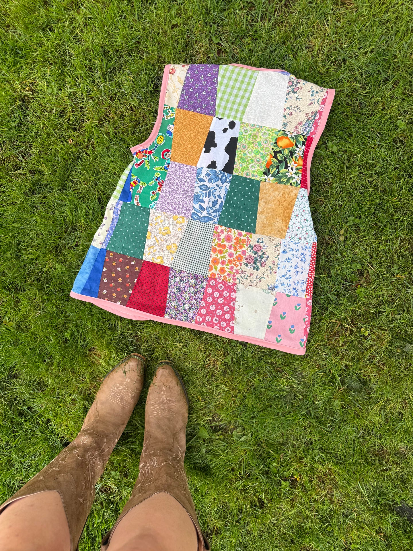XS/S Patchwork Vest (Not Lined)