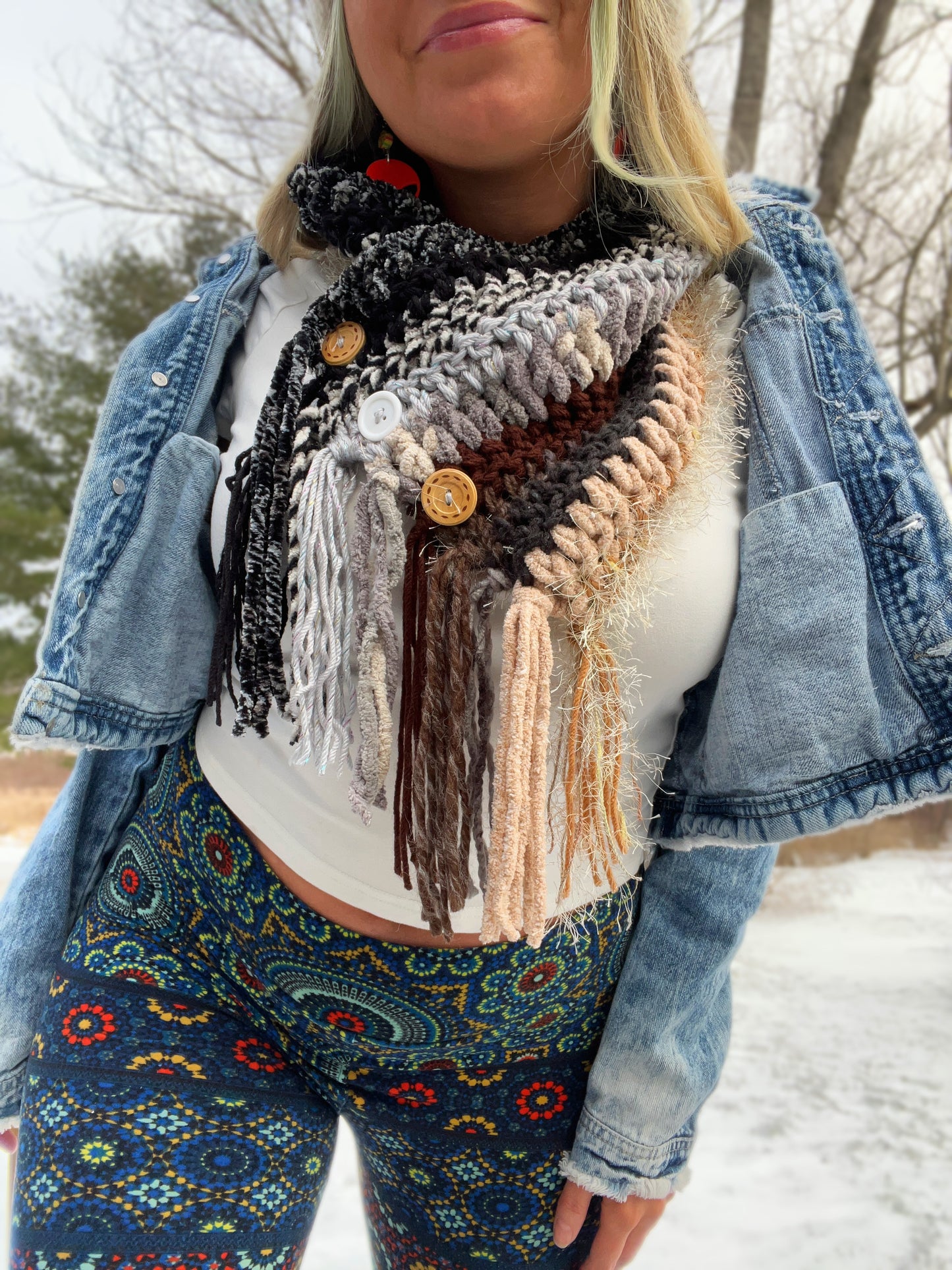 Boho Fringe Cowl