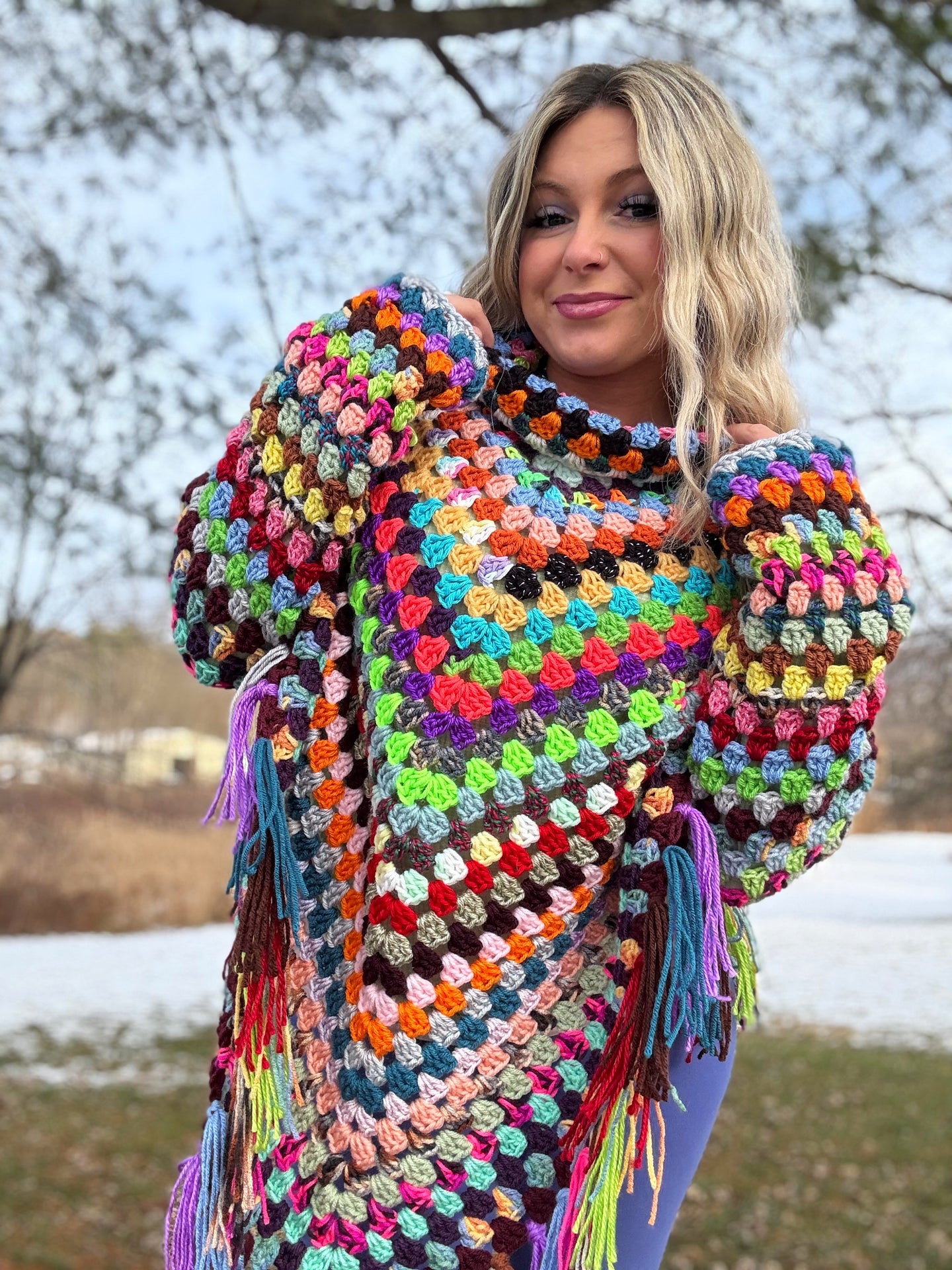 Top Down Poncho Sweater Pattern