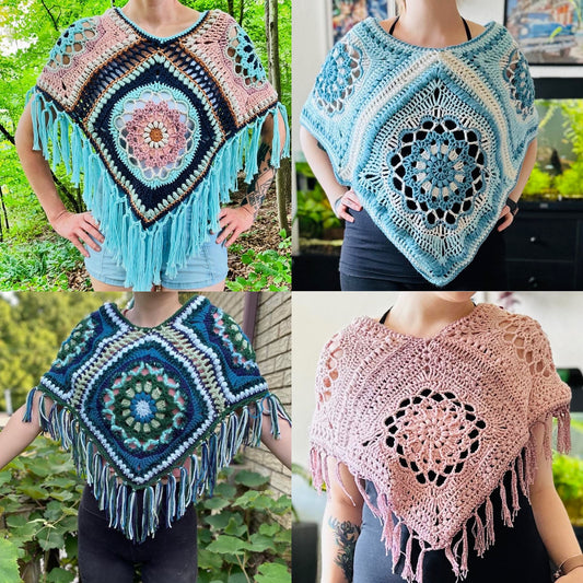 The Queen of Pentacles Poncho Pattern