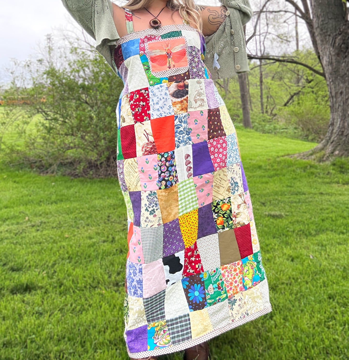 M/L OOAK Patchwork Dress