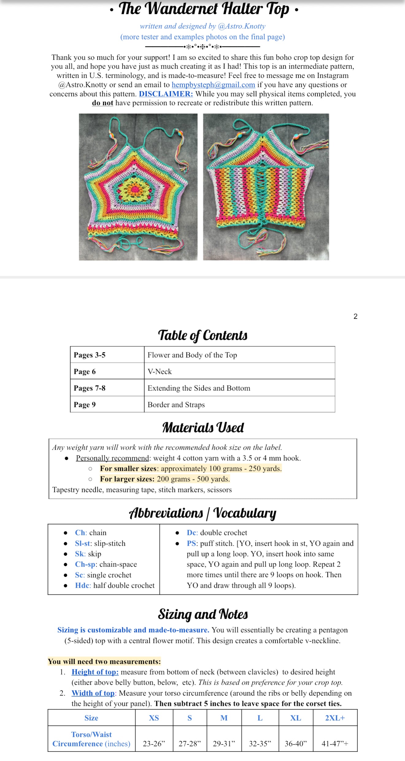 The Wandernet Top Pattern