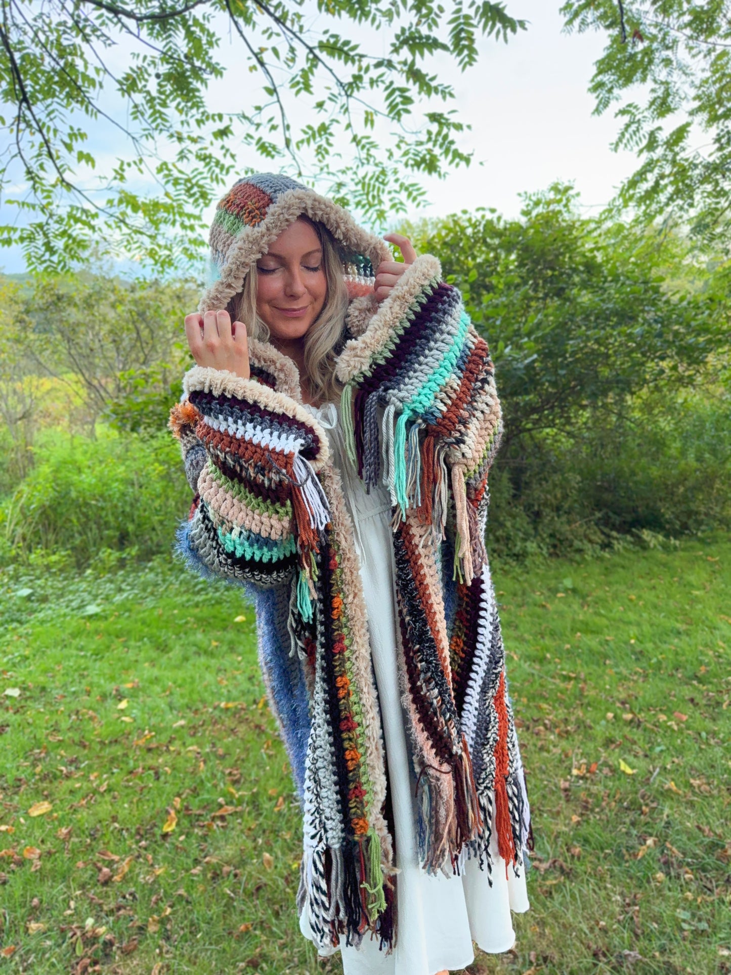 HEAVY Oversized Hooded Cloak - Winter Jacket Scrap Project