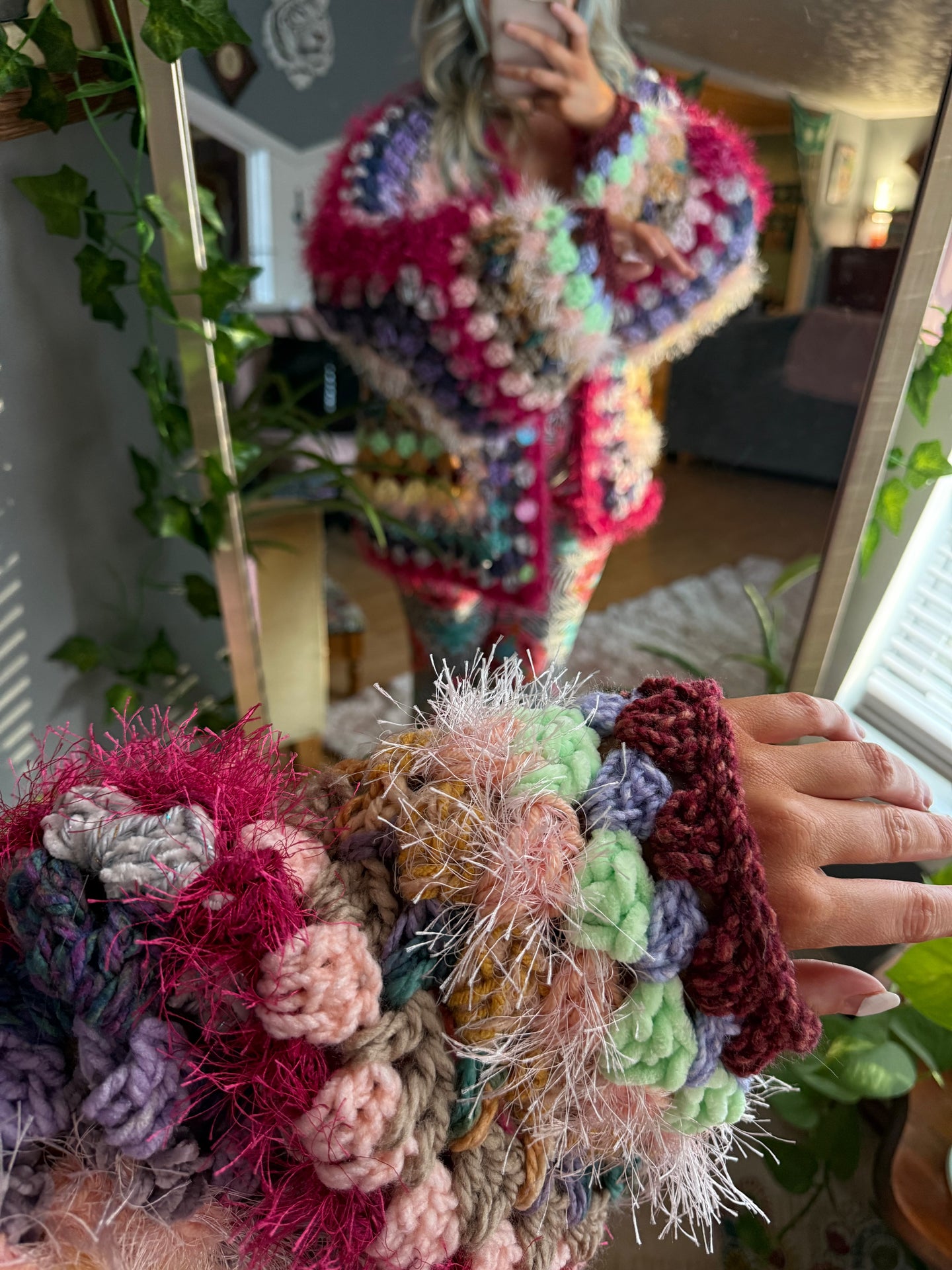 Oversized Chunky Scrap Cardi