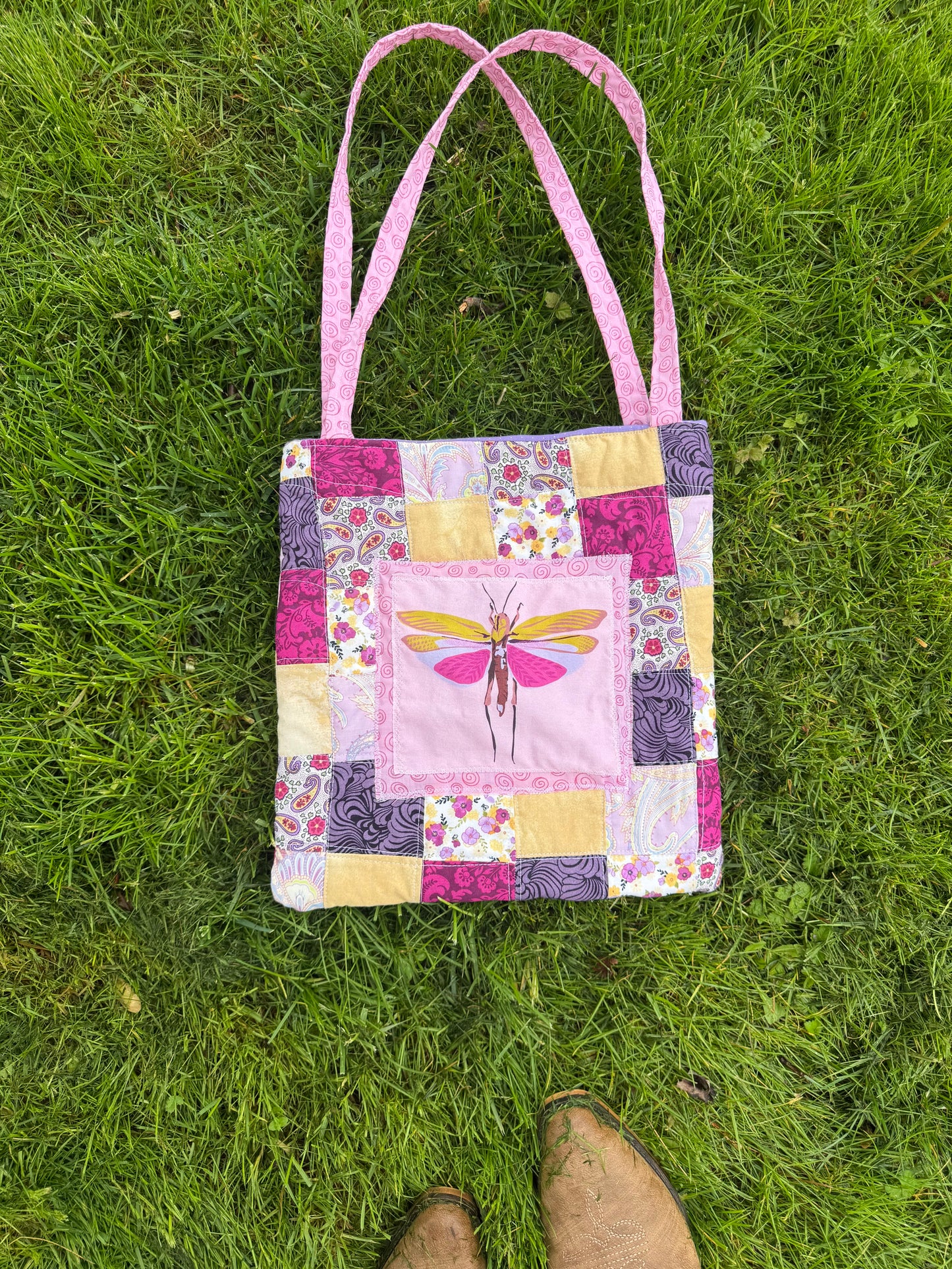 Quilted Patchwork Bug Purse