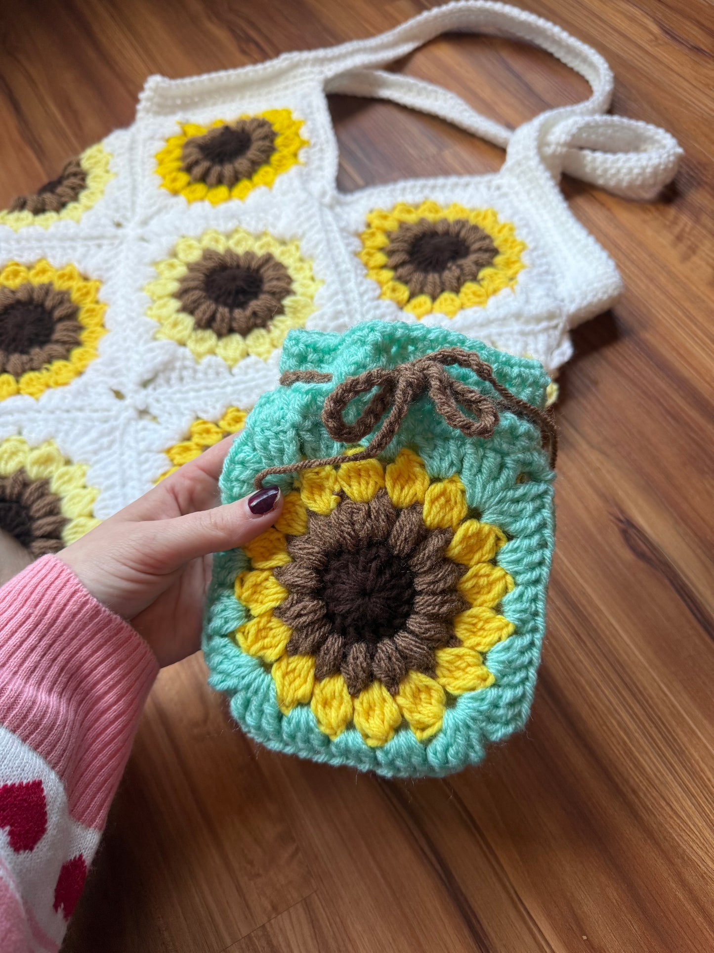 Custom Sunflower Purse (Lined)