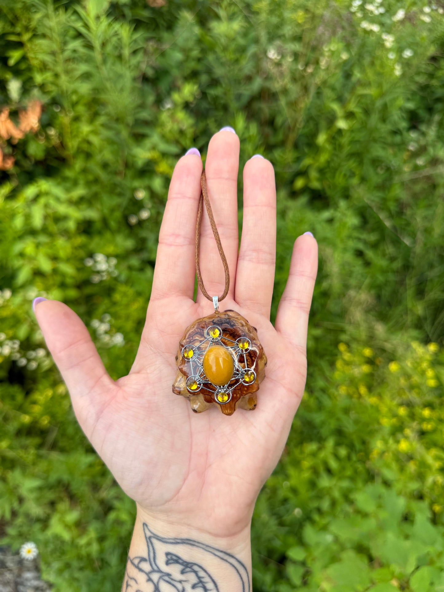 Sacred Geometry Pinecone Pendant
