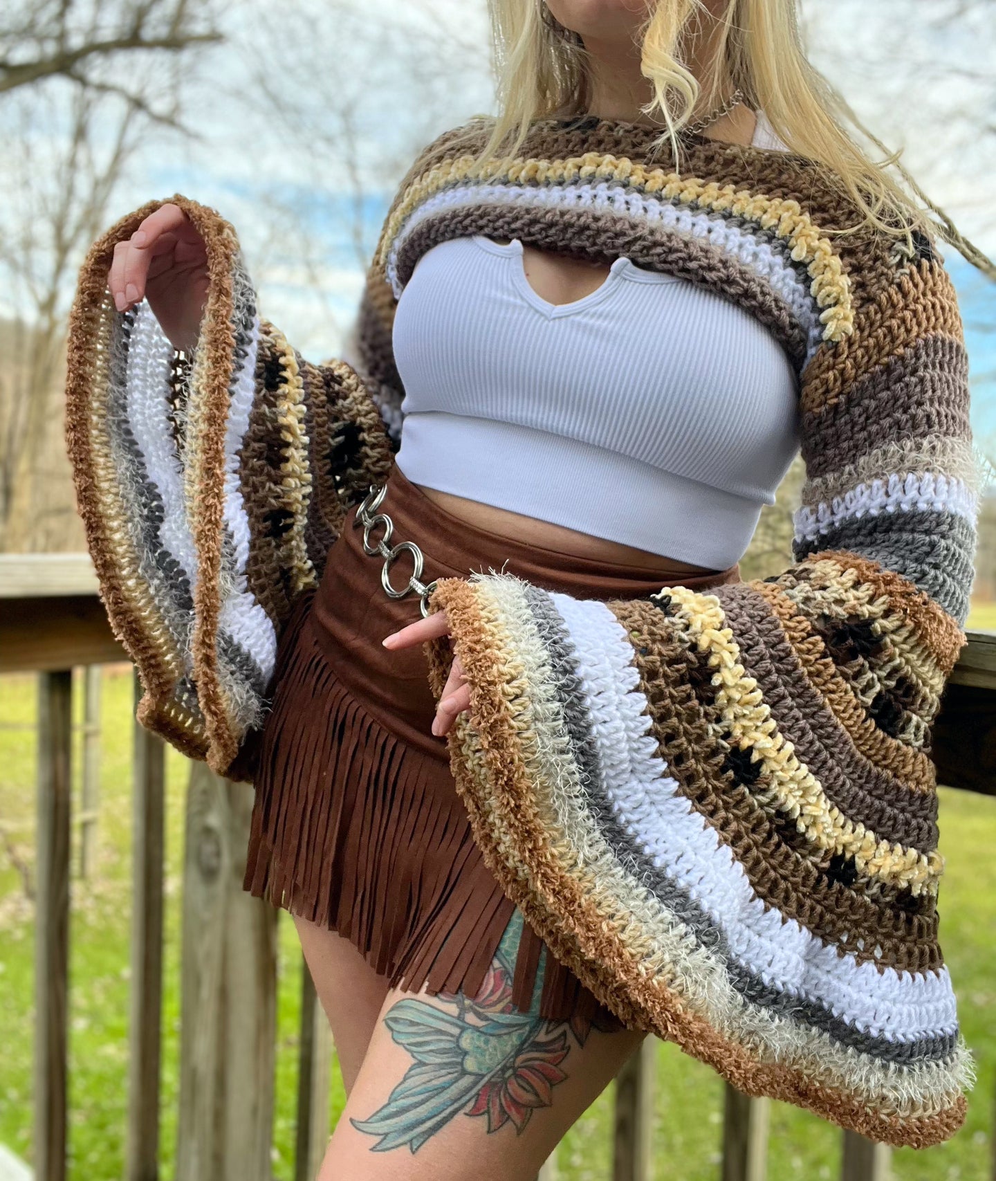 XS/S Bell Sleeve Shrug