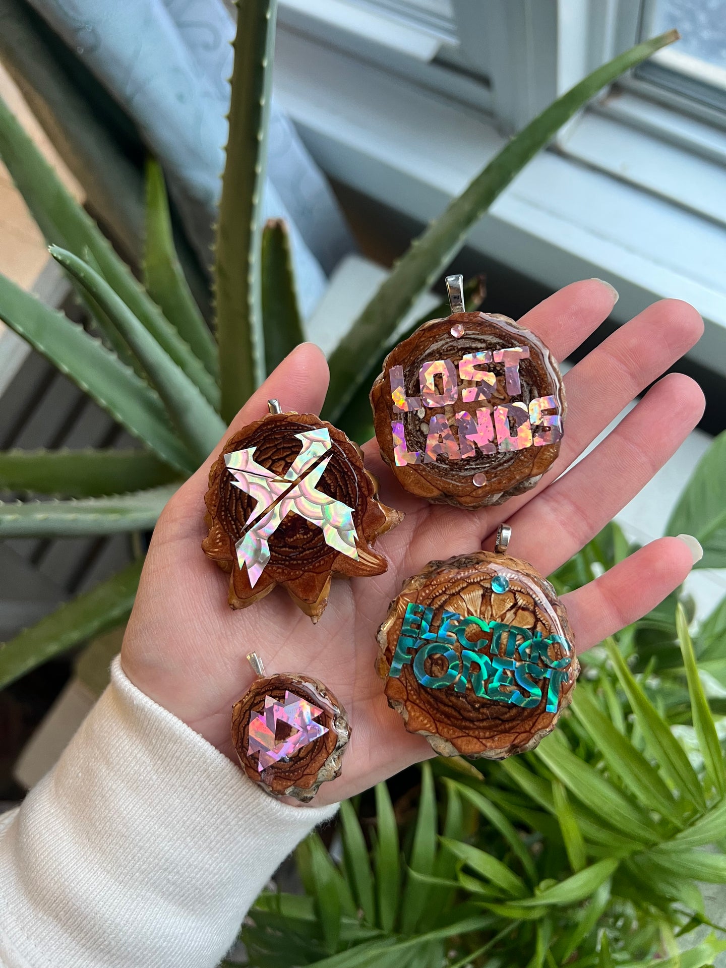 Festival Artist Pinecone Pendants