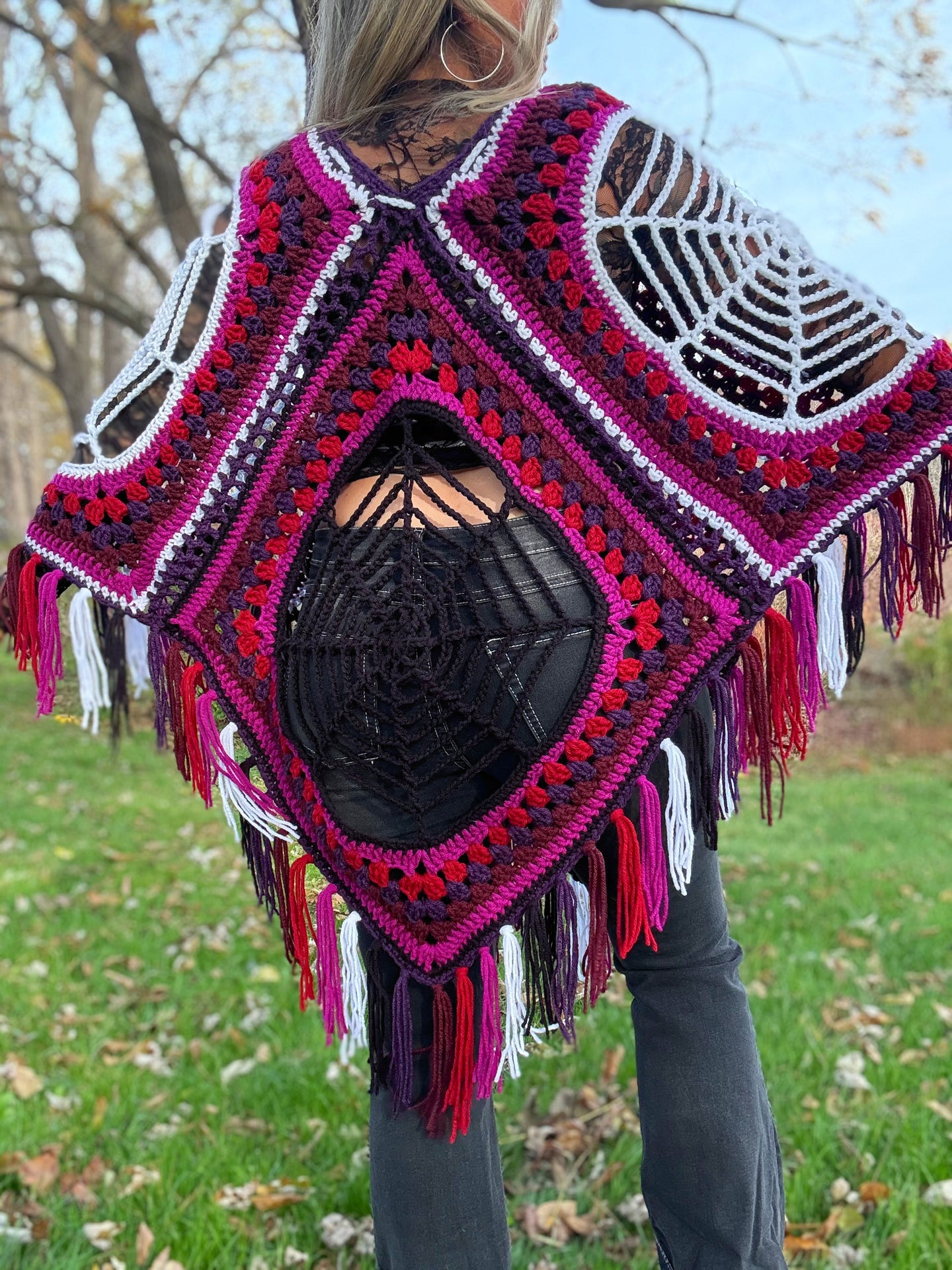 Spiderweb Poncho (Custom Order)