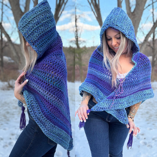 Hooded Triangle Shawl