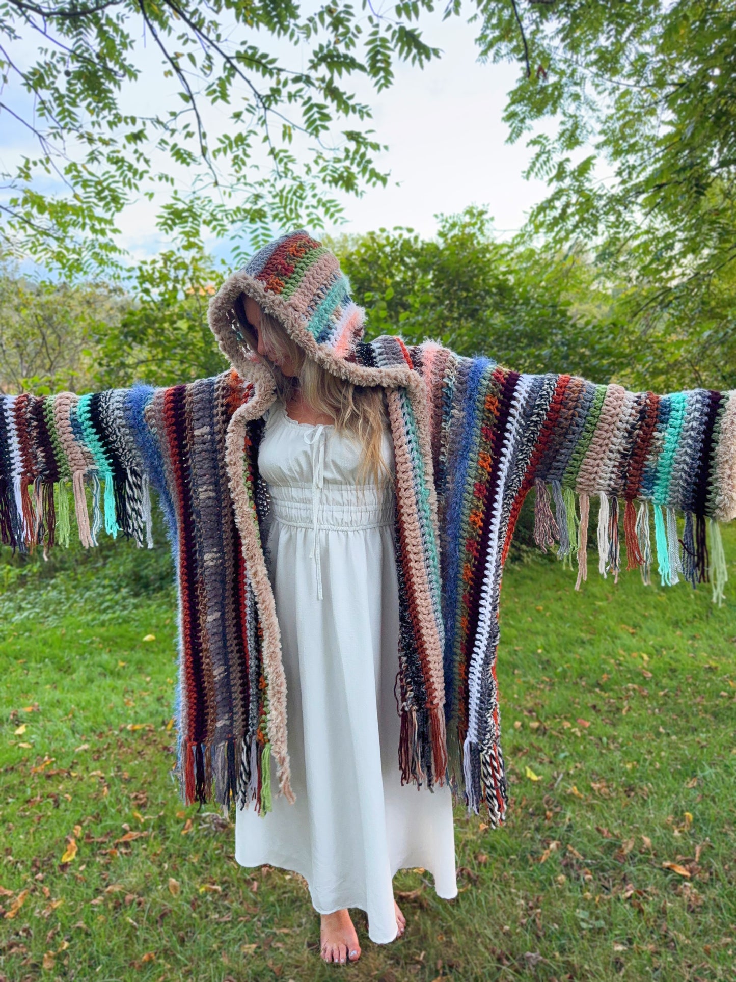 HEAVY Oversized Hooded Cloak - Winter Jacket Scrap Project