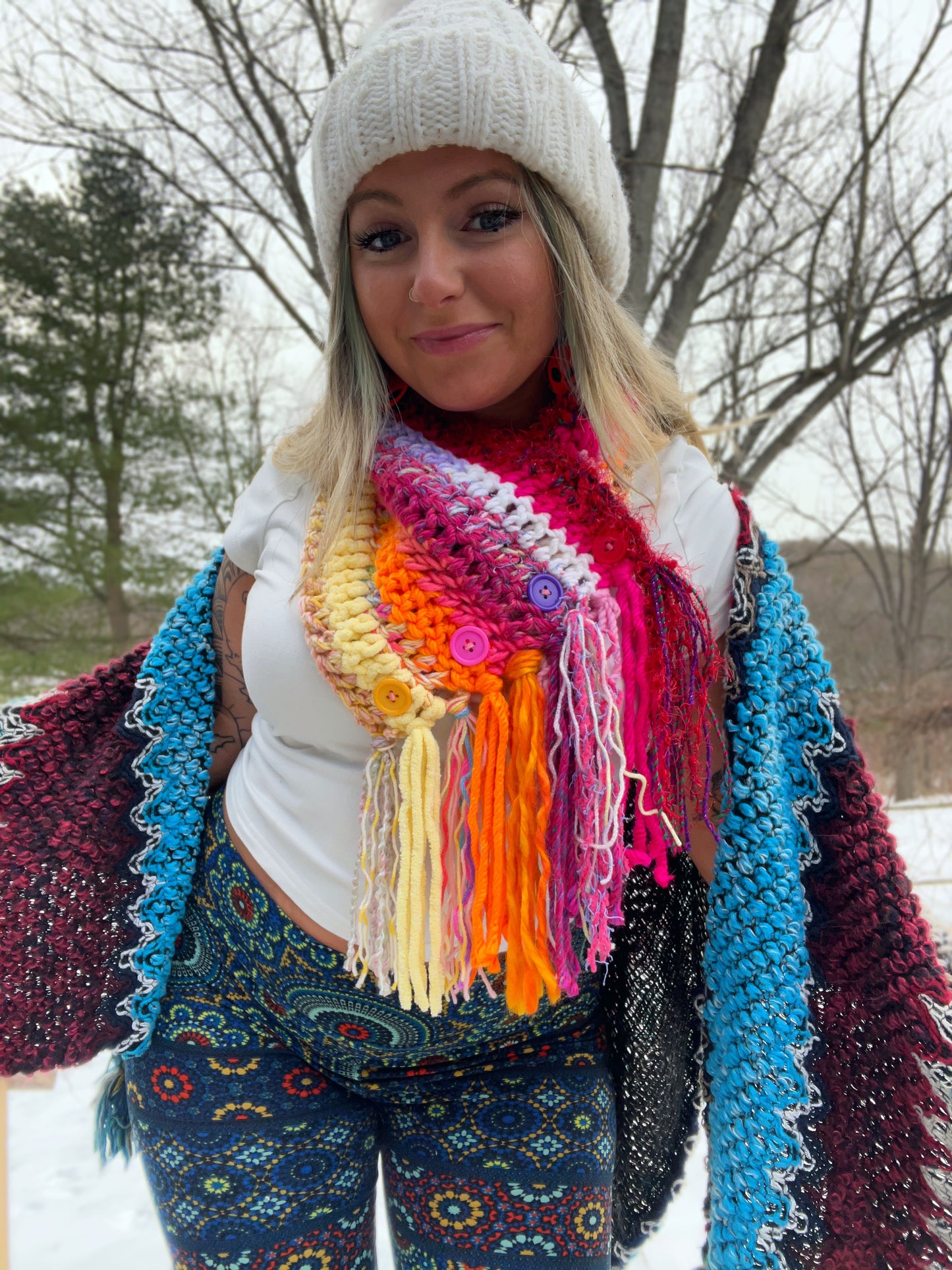 Boho Fringe Cowl