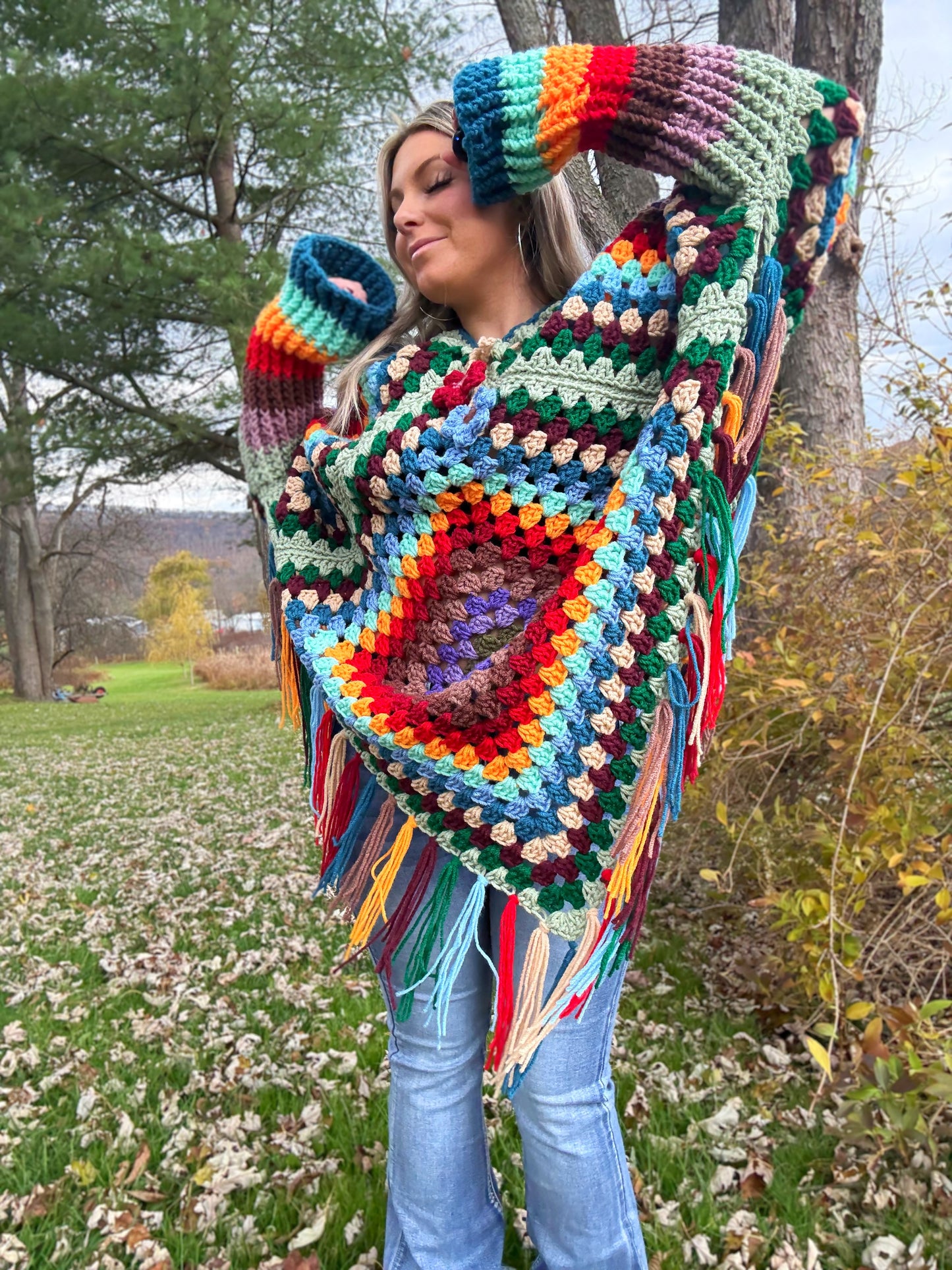 Custom Sweater Poncho (2XL)