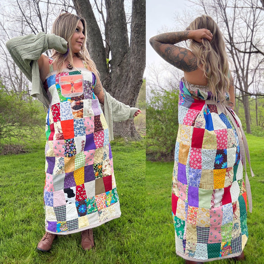 M/L OOAK Patchwork Dress