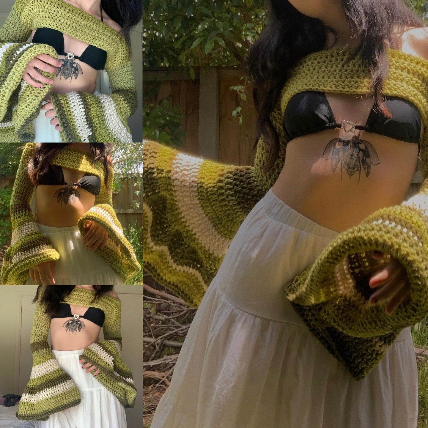 The Fairy Flare Shrug Pattern (Short & Long Sleeve)