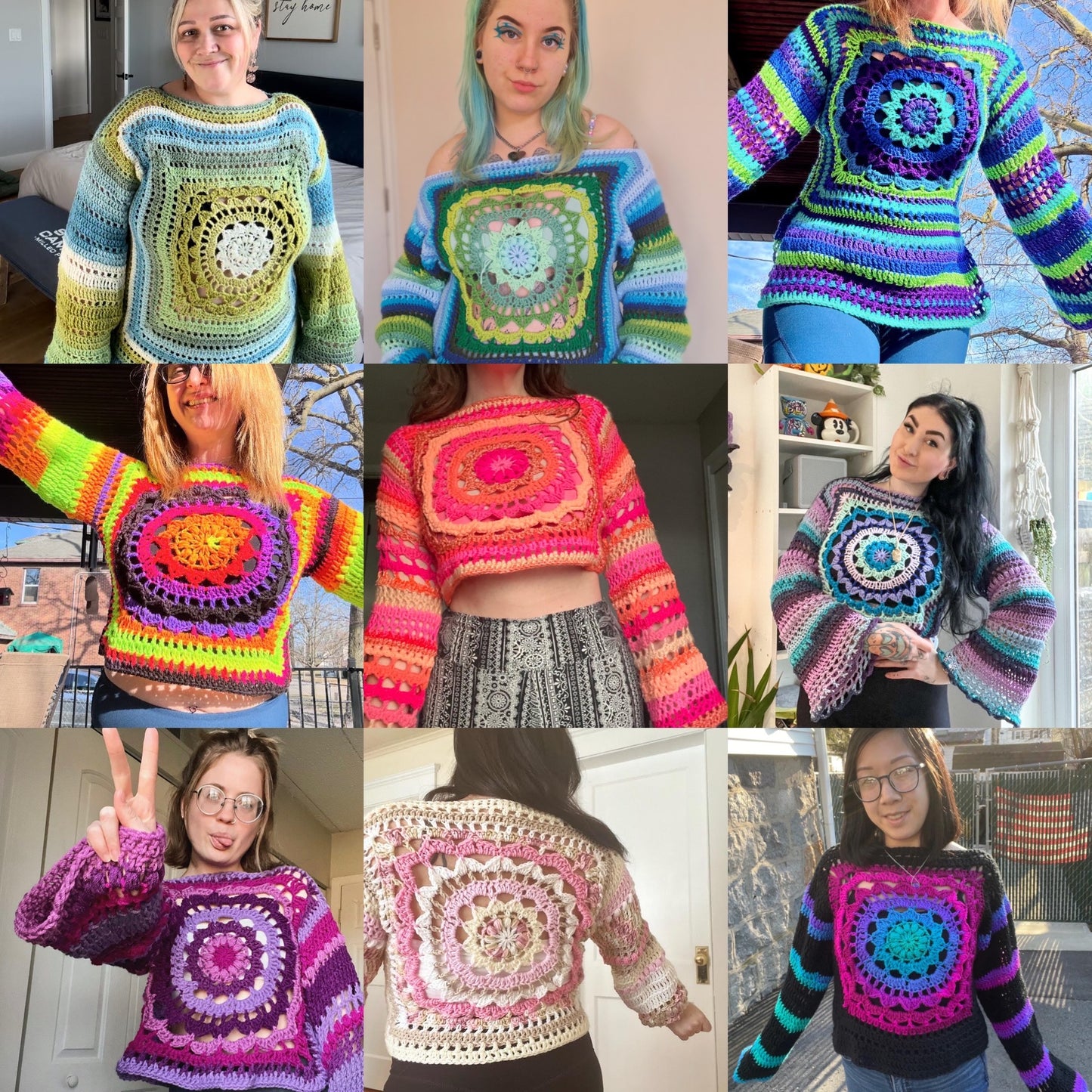 Mandala Effect Sweater Pattern