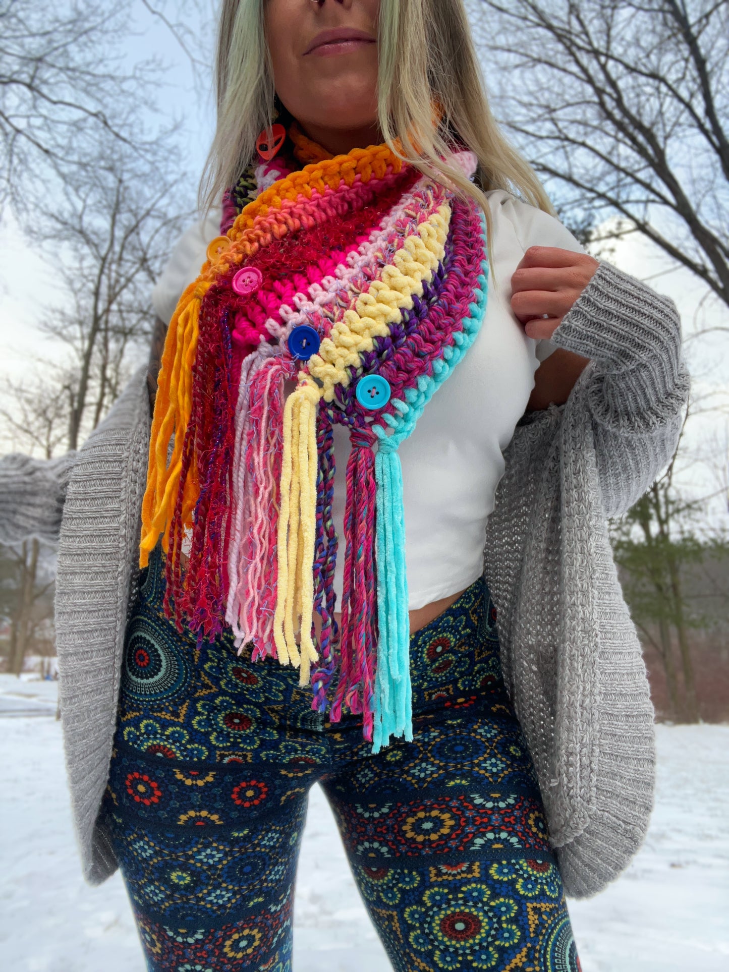 Boho Fringe Cowl